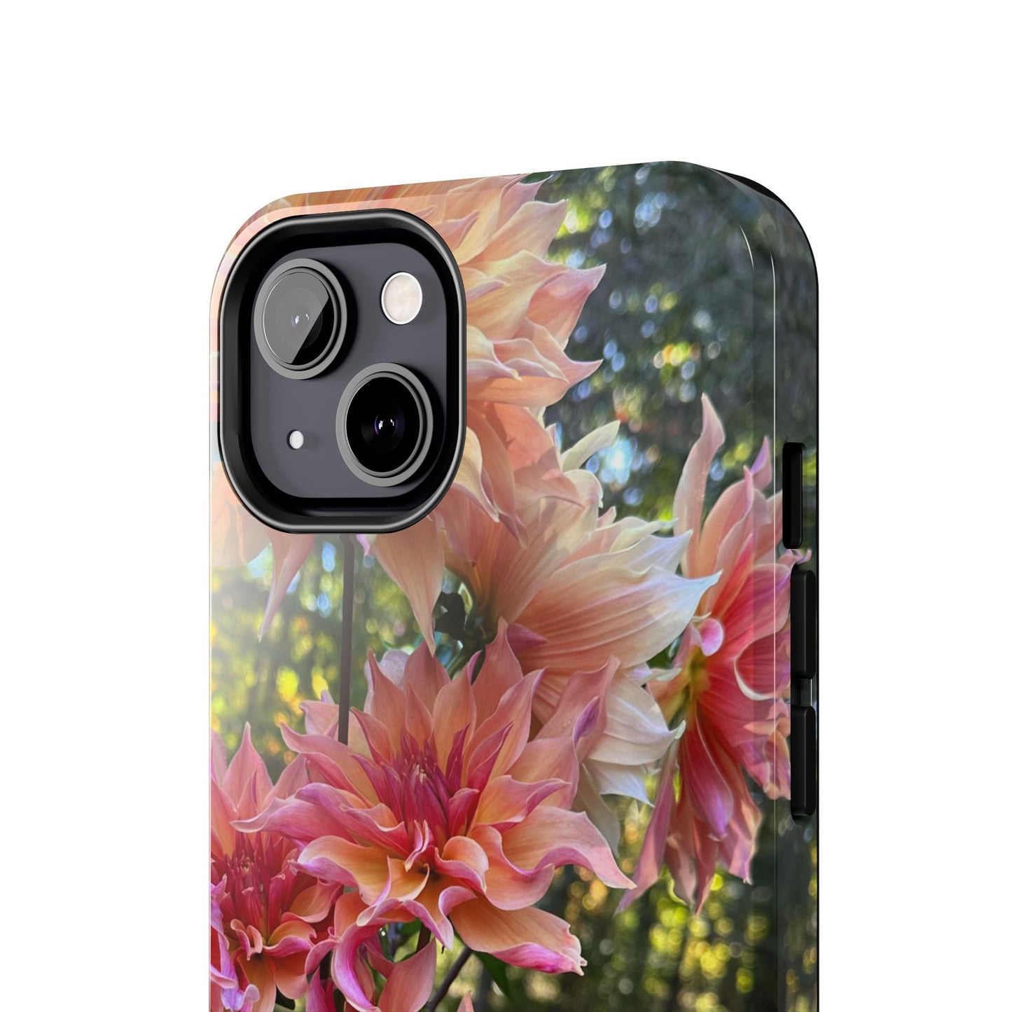 Floral Tough Phone Case - Durable Protection with Dahlia Design