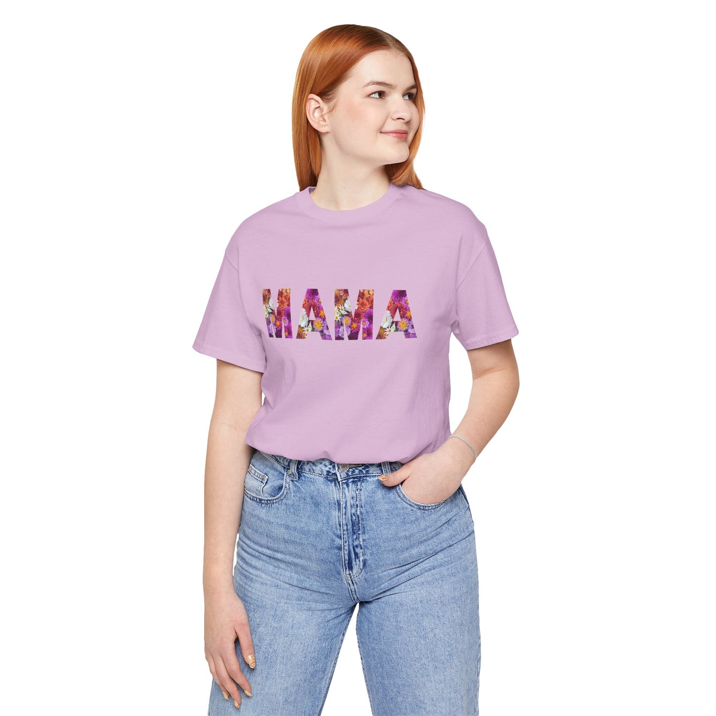 Floral Mama Tee - Perfect for Mother's Day, Gifts for Moms, Casual Wear, Baby Showers, Family Reunions