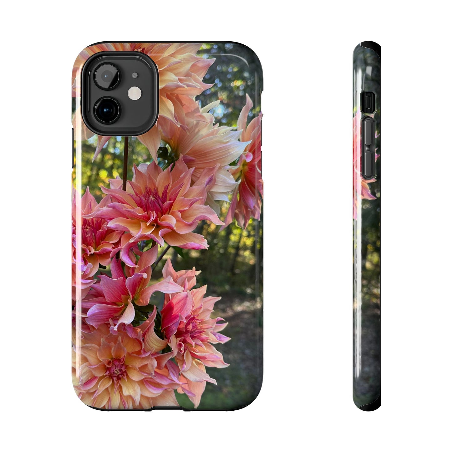 Floral Tough Phone Case - Durable Protection with Dahlia Design
