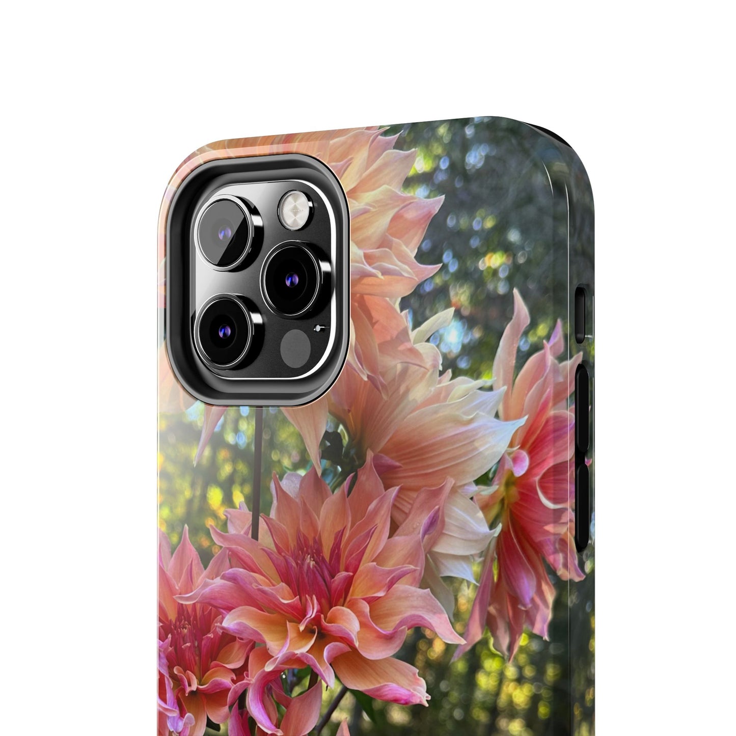 Floral Tough Phone Case - Durable Protection with Dahlia Design