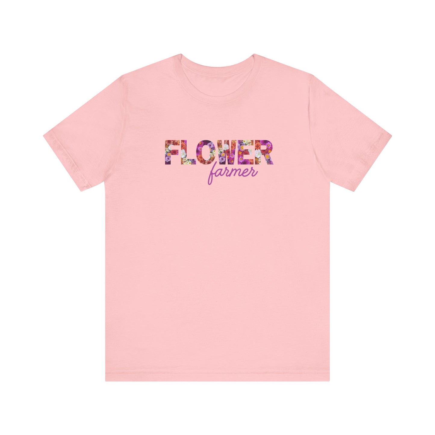Dahlia Flower Farmer Unisex Tee, Floral Graphic Shirt, Gardening Gift, Spring Style T-Shirt, Nature Lover Apparel, Gifts for Gardeners