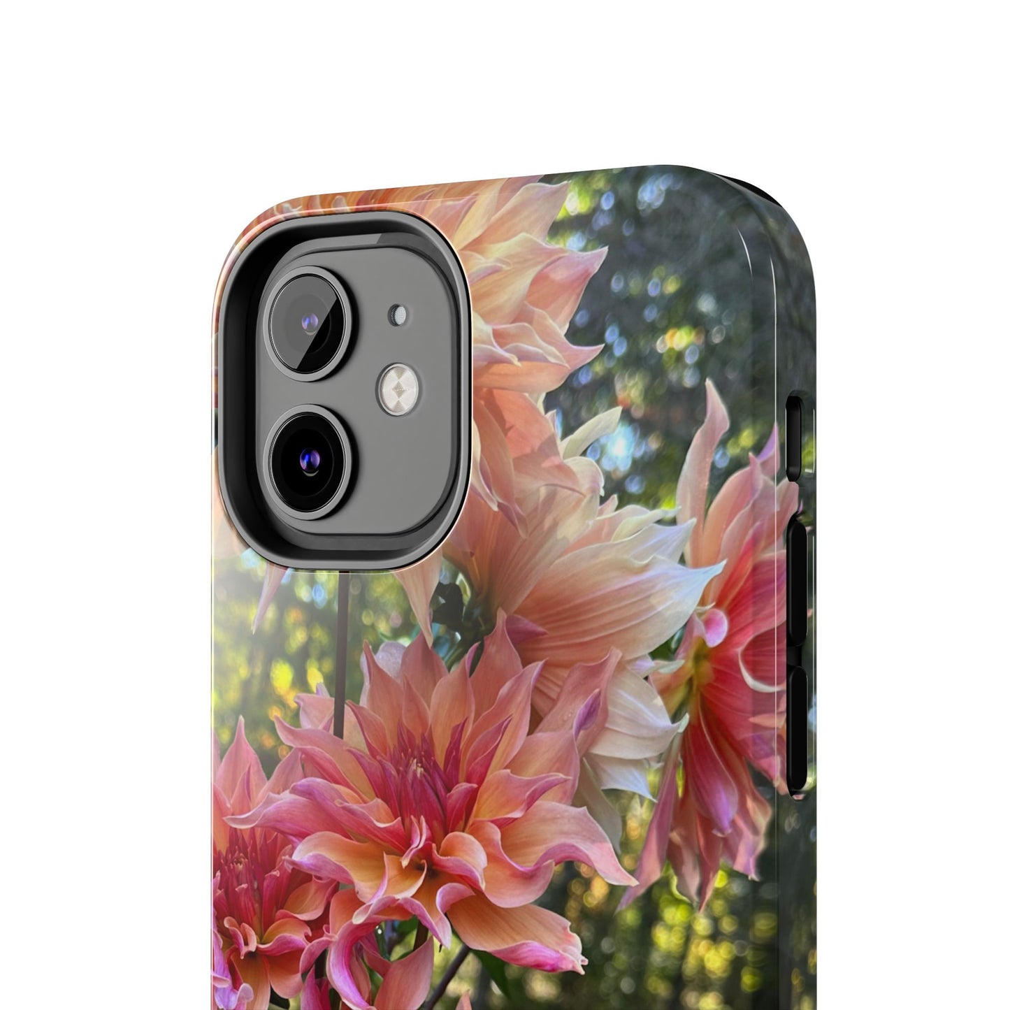 Floral Tough Phone Case - Durable Protection with Dahlia Design