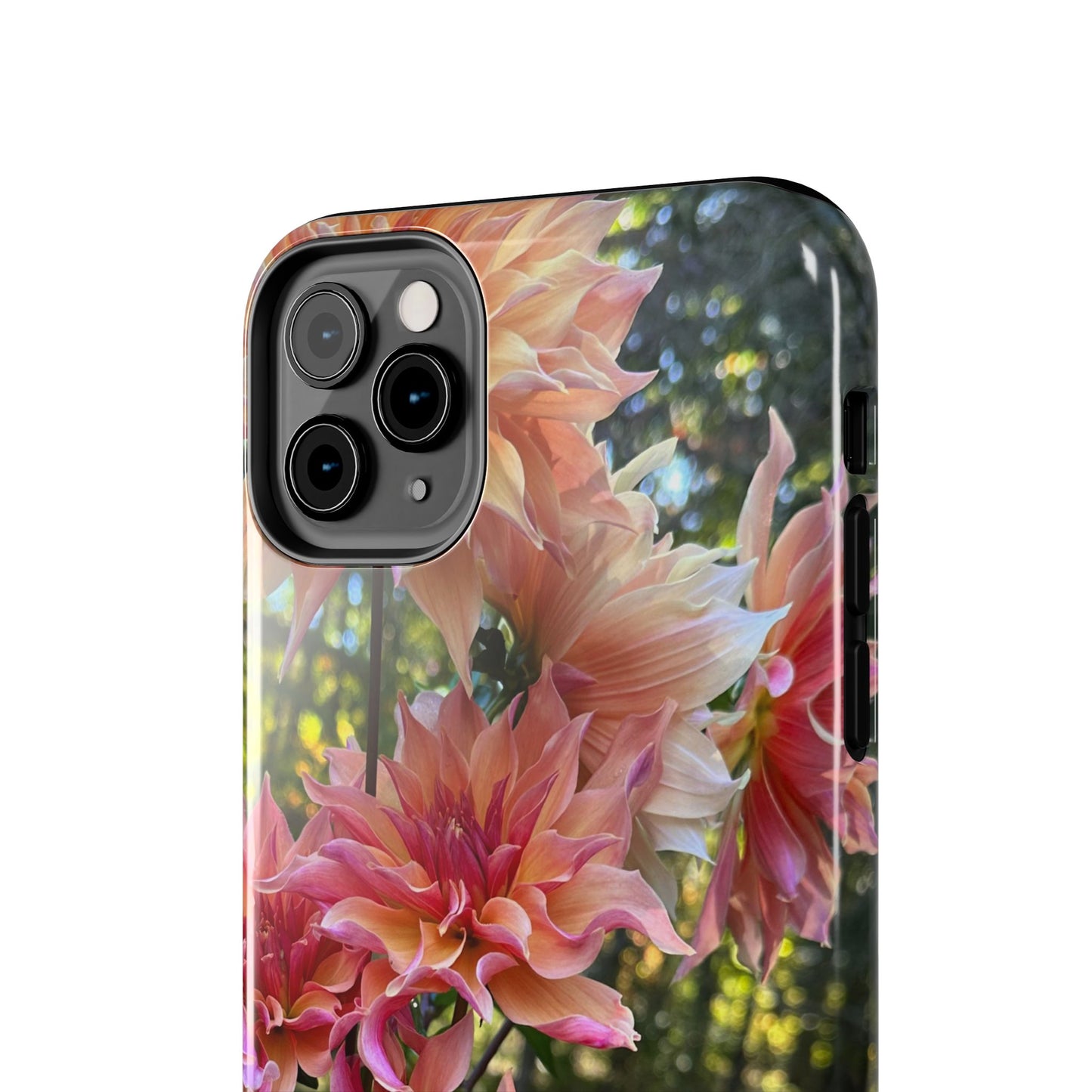 Floral Tough Phone Case - Durable Protection with Dahlia Design