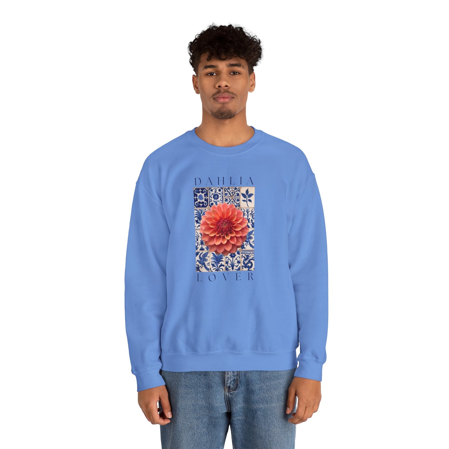 Dahlia Lover Sweatshirt, Floral Crewneck, Botanical Artwear
