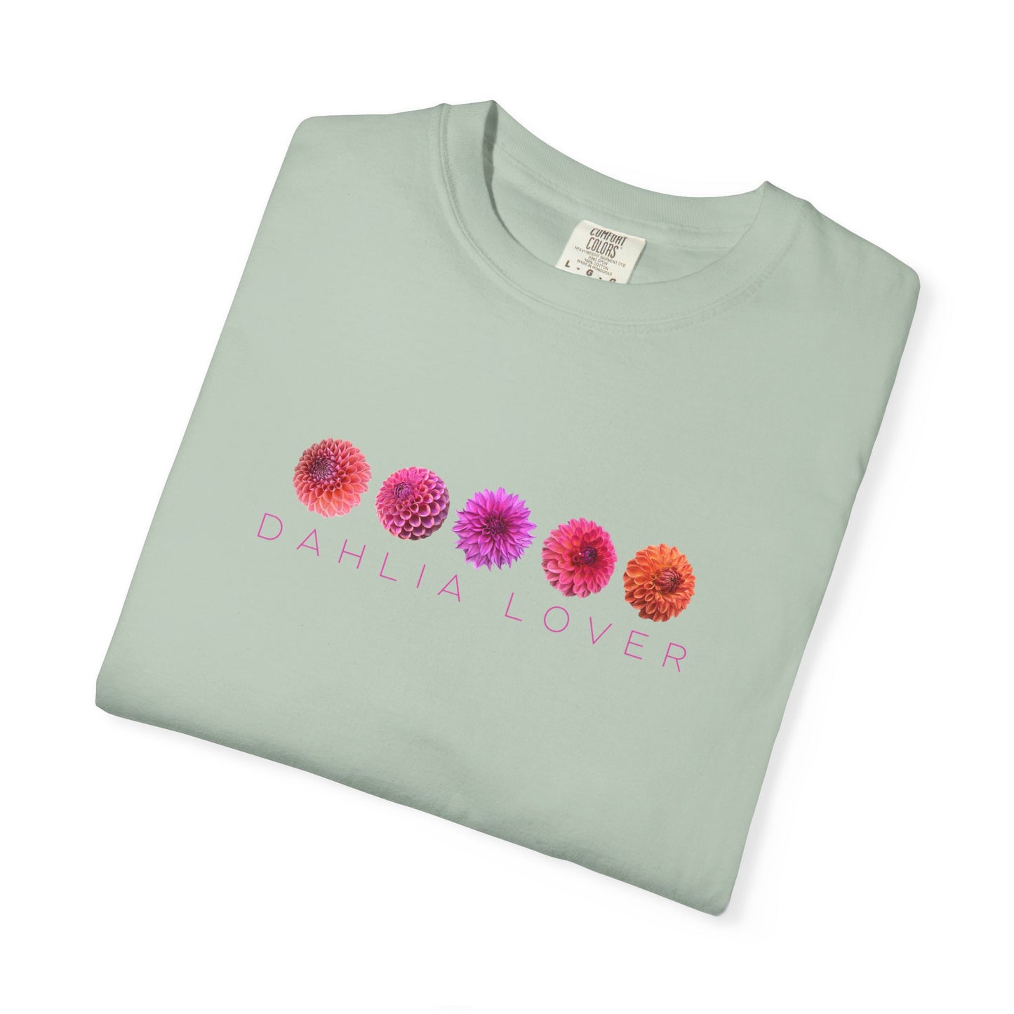 Dahlia Lover T-shirt, Floral Graphic Tee for Flower Lovers