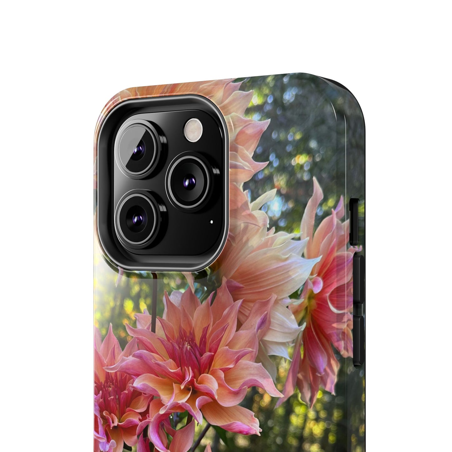 Floral Tough Phone Case - Durable Protection with Dahlia Design