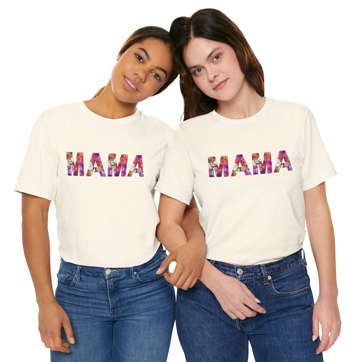 Floral Mama Tee - Perfect for Mother's Day, Gifts for Moms, Casual Wear, Baby Showers, Family Reunions