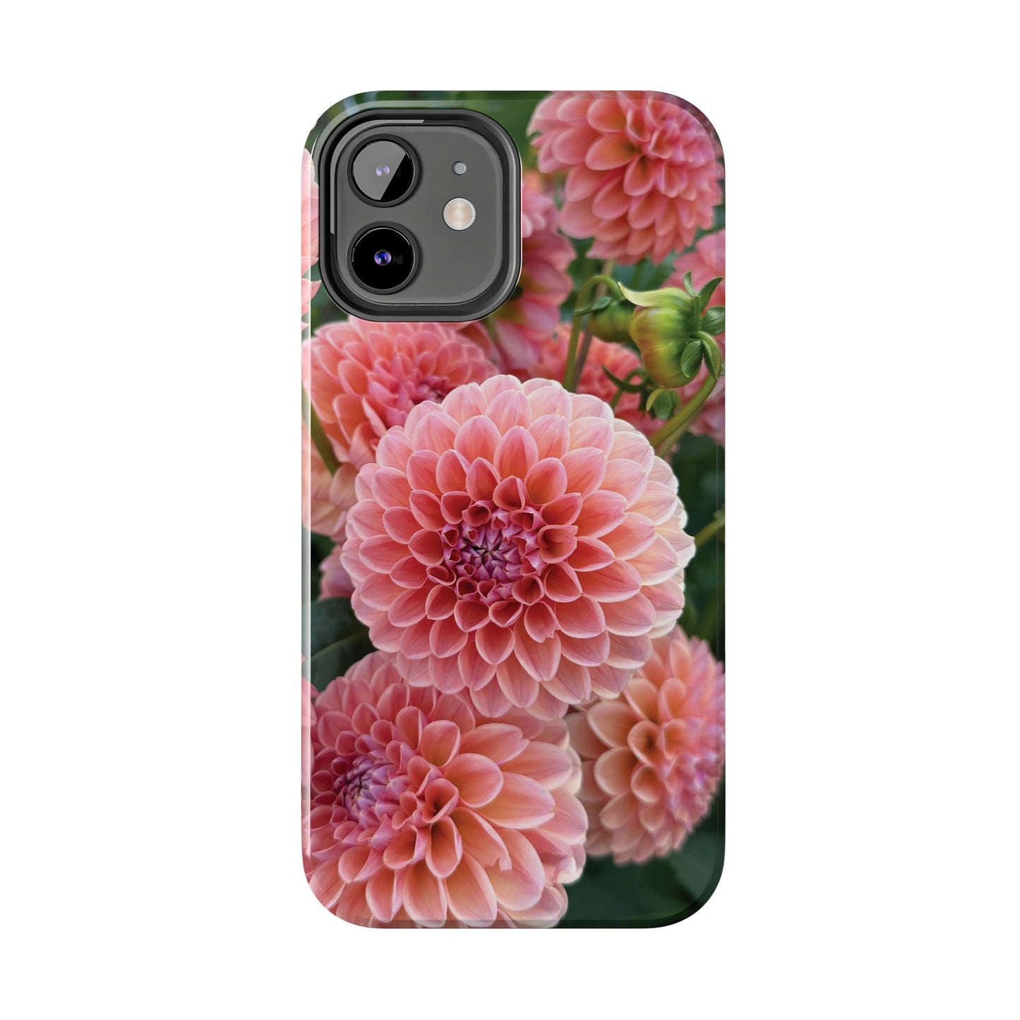 Floral Tough Phone Cases - Durable Protection with Pink Dahlia Design