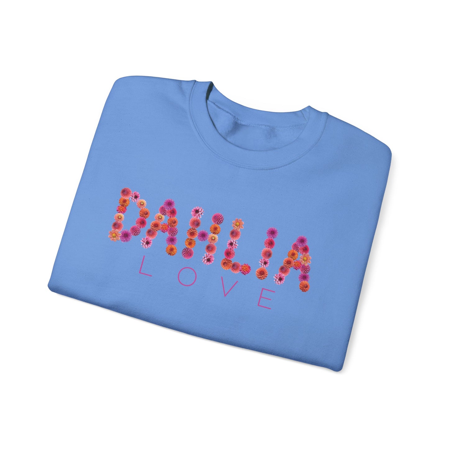 Dahlia Love Sweatshirt - Cozy Floral Crewneck for Spring, Perfect Gift for Flower Lovers, Everyday Casual Wear, Mother's Day, Birthday