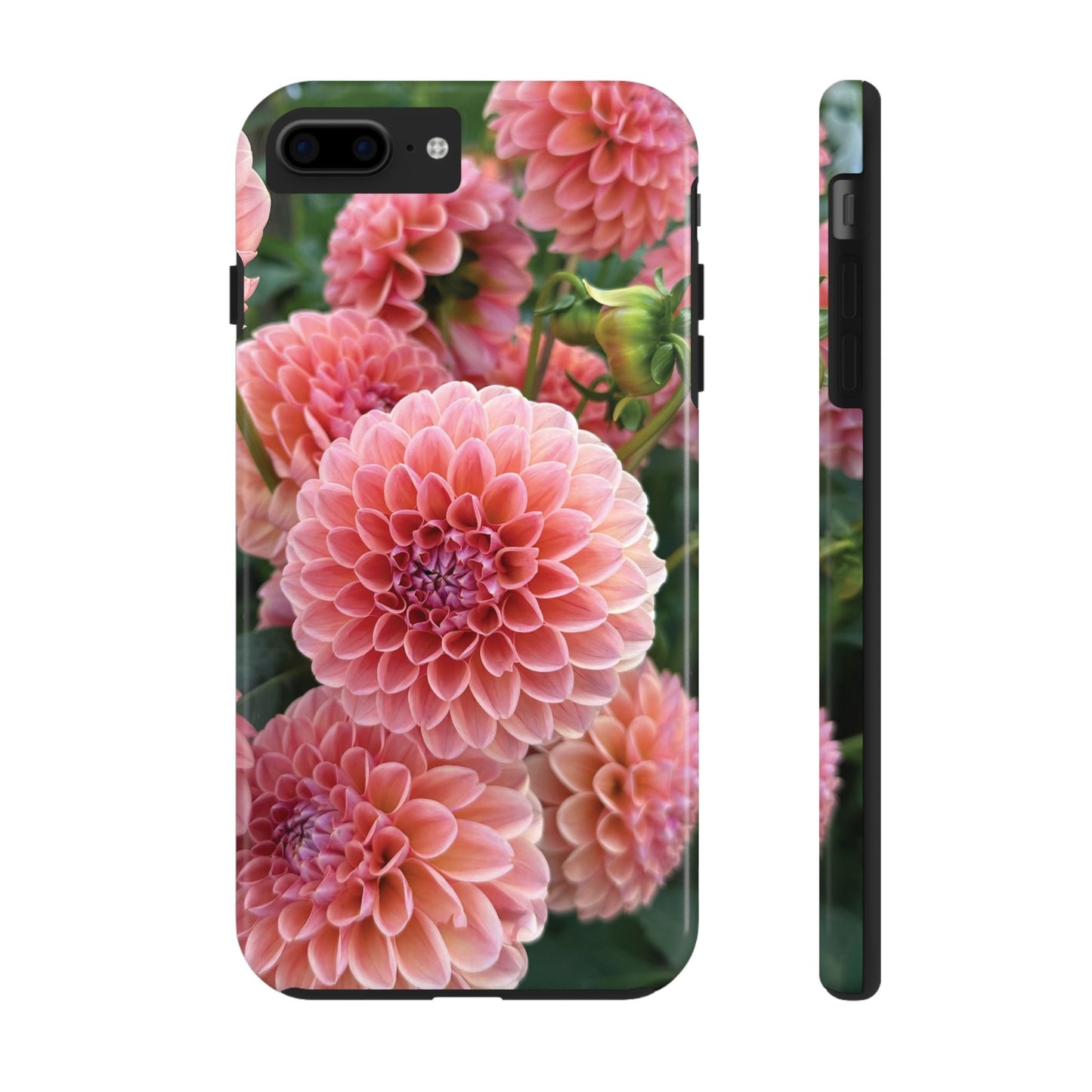 Floral Tough Phone Cases - Durable Protection with Pink Dahlia Design