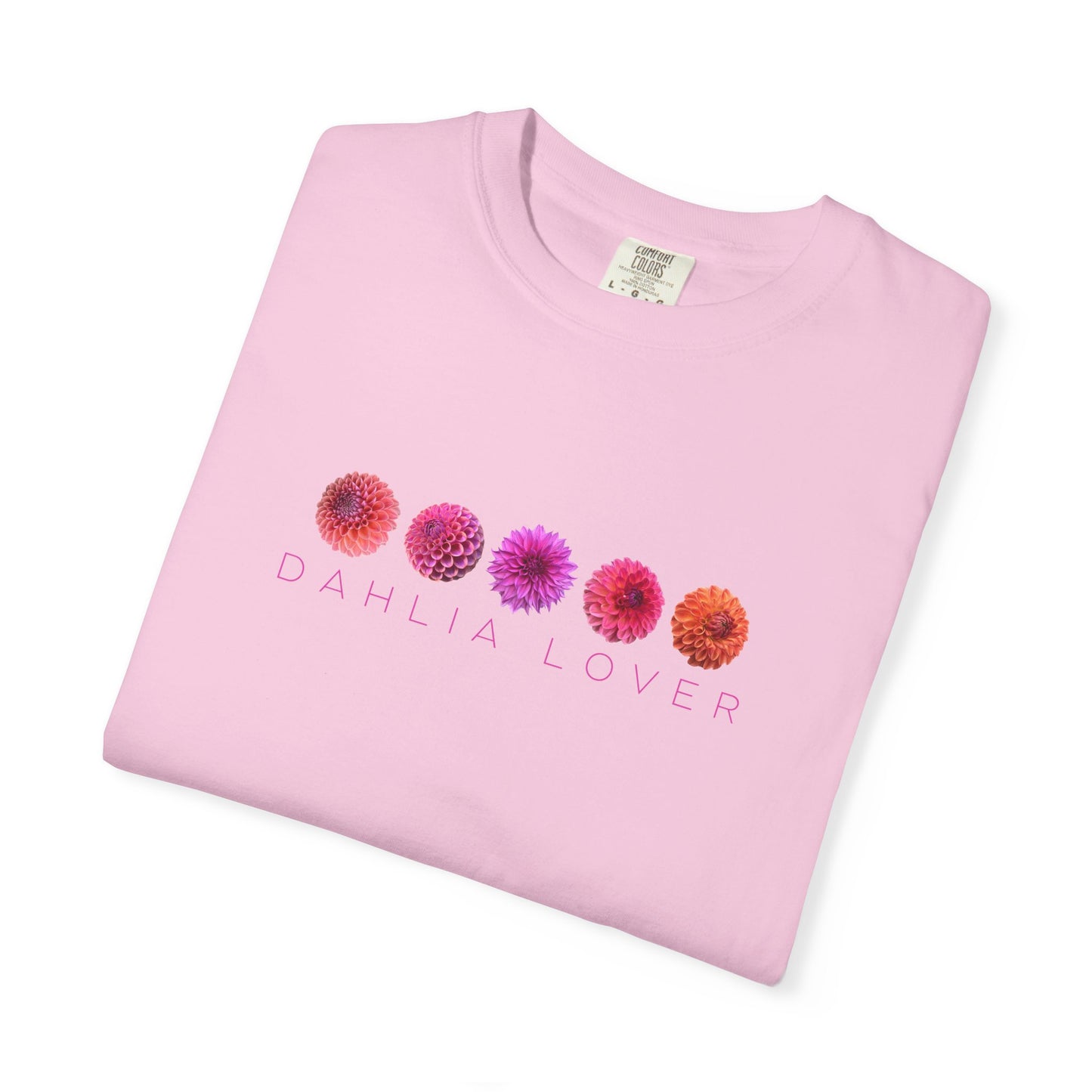 Dahlia Lover T-shirt, Floral Graphic Tee for Flower Lovers