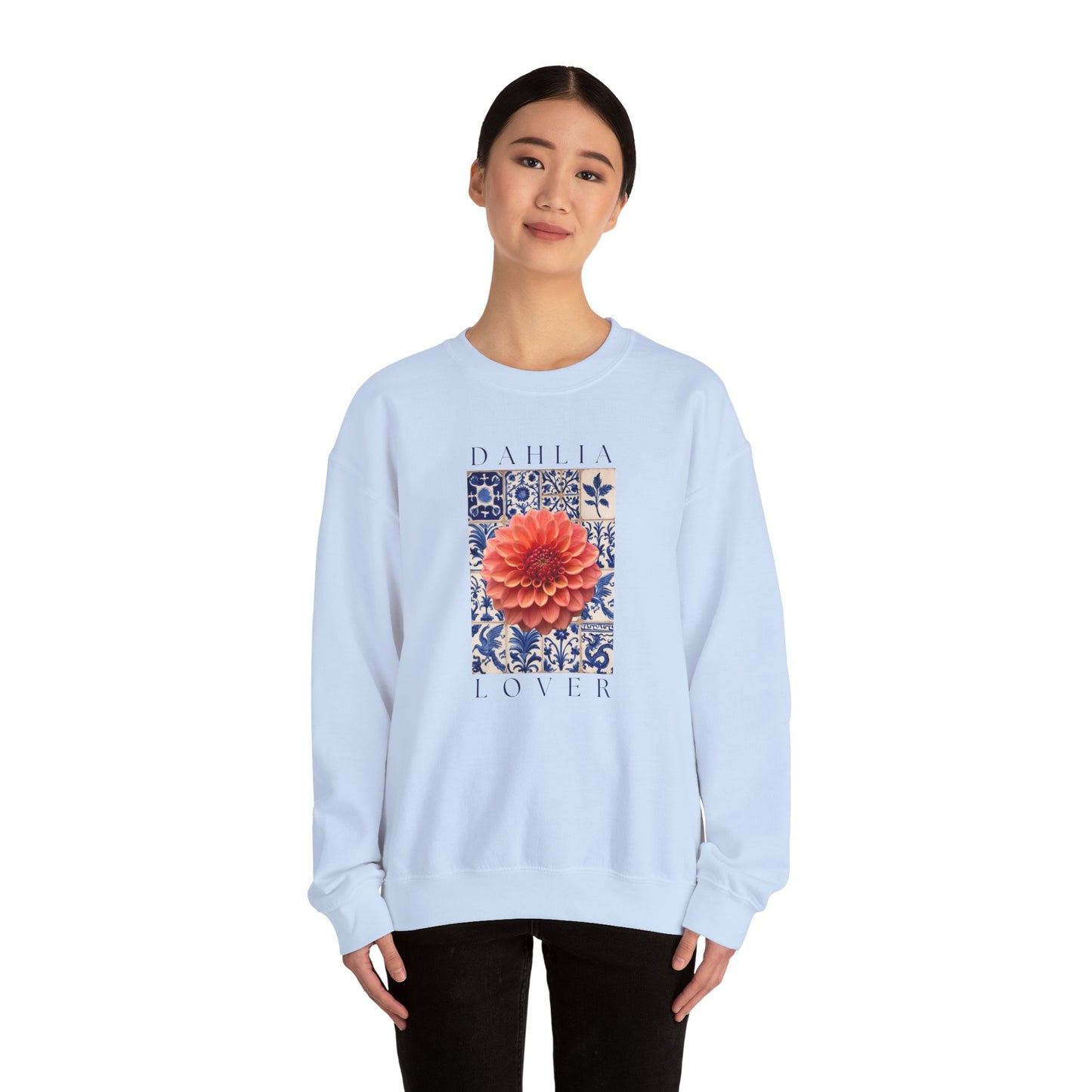 Dahlia Lover Sweatshirt, Floral Crewneck, Botanical Artwear
