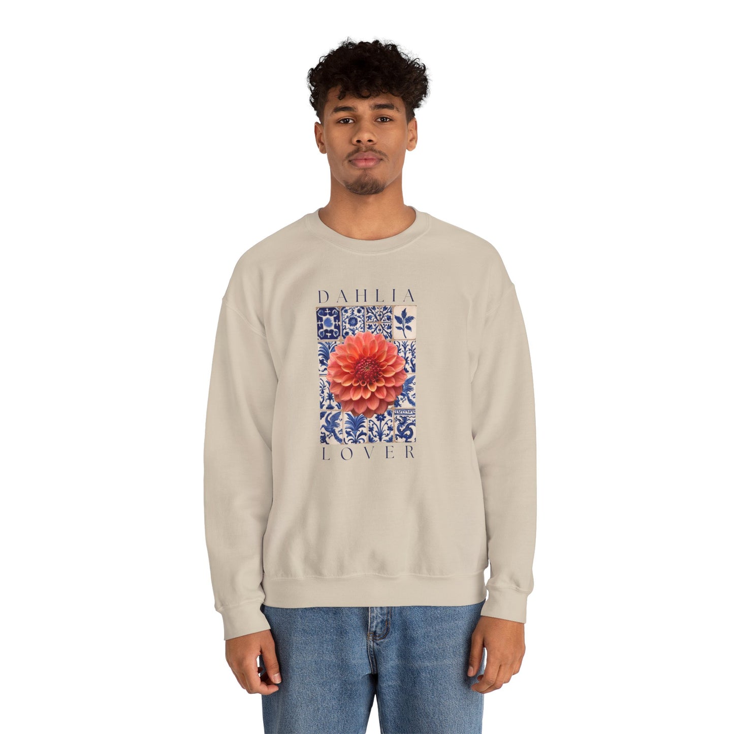 Dahlia Lover Sweatshirt, Floral Crewneck, Botanical Artwear