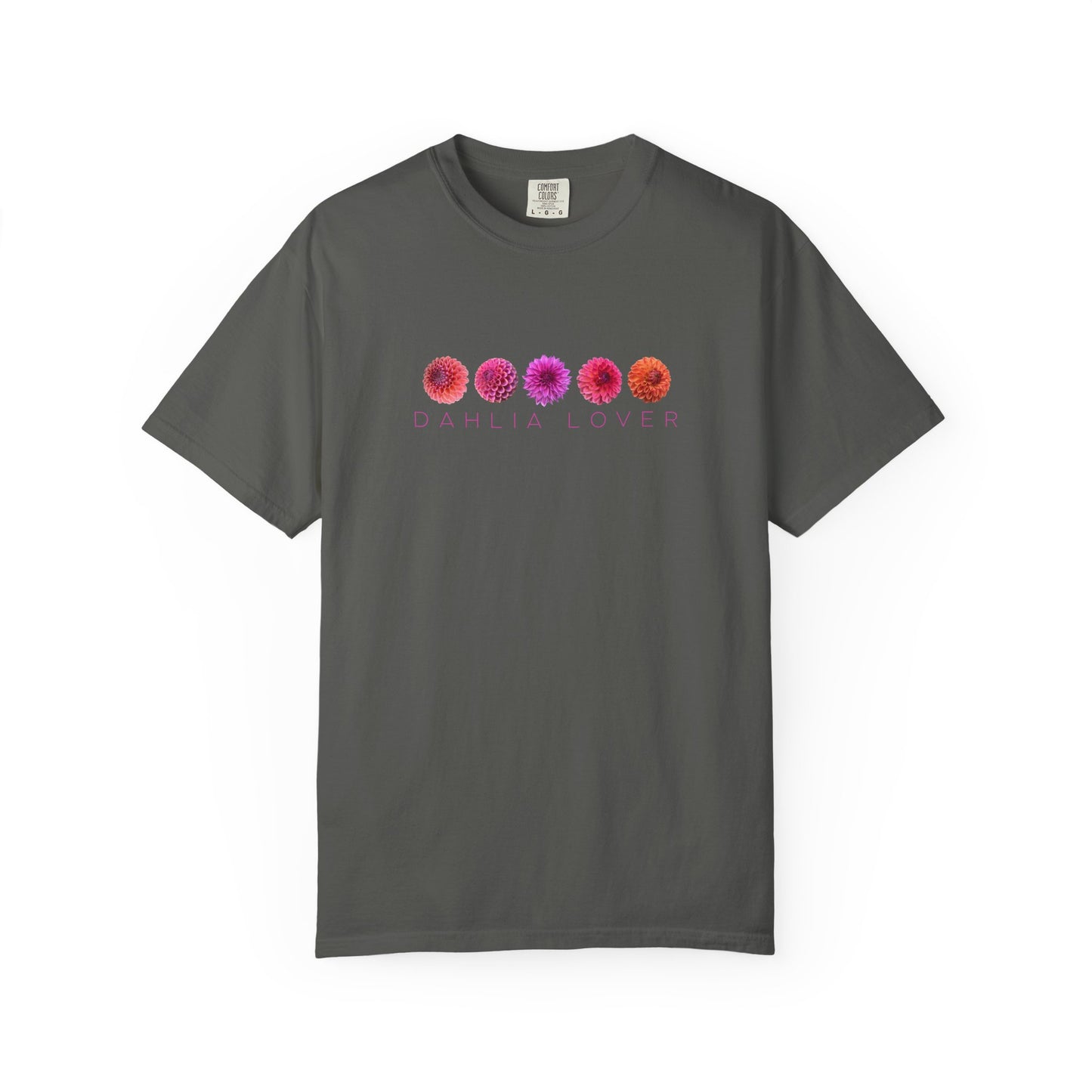 Dahlia Lover T-shirt, Floral Graphic Tee for Flower Lovers