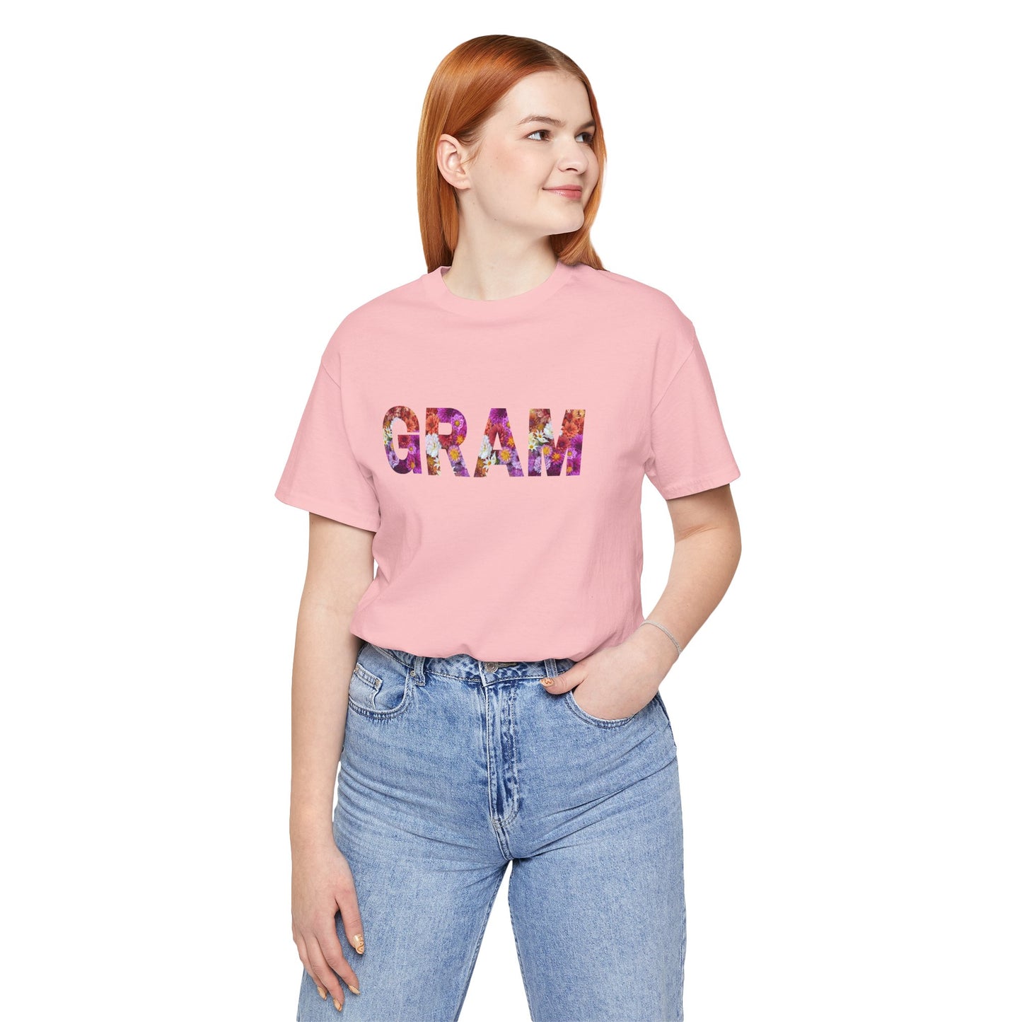 Floral Gram Tee - Perfect for Mother's Day, Gifts for Moms and Grandmas