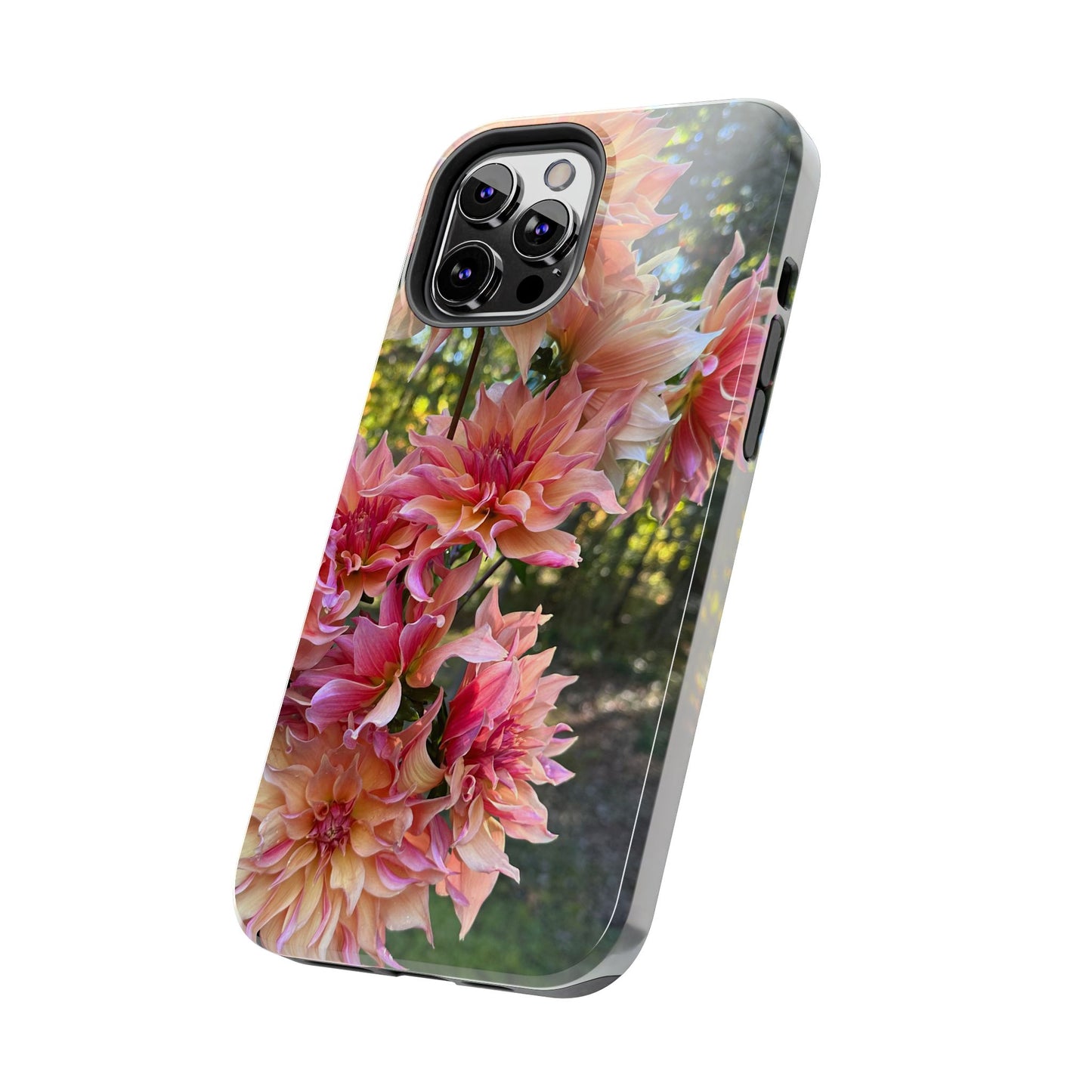 Floral Tough Phone Case - Durable Protection with Dahlia Design