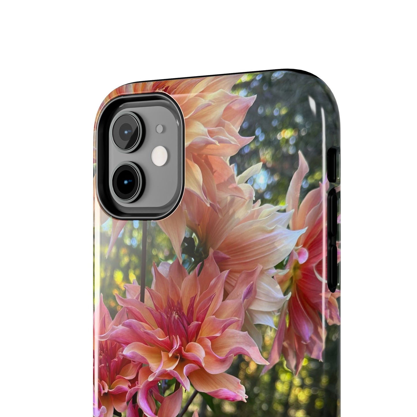 Floral Tough Phone Case - Durable Protection with Dahlia Design