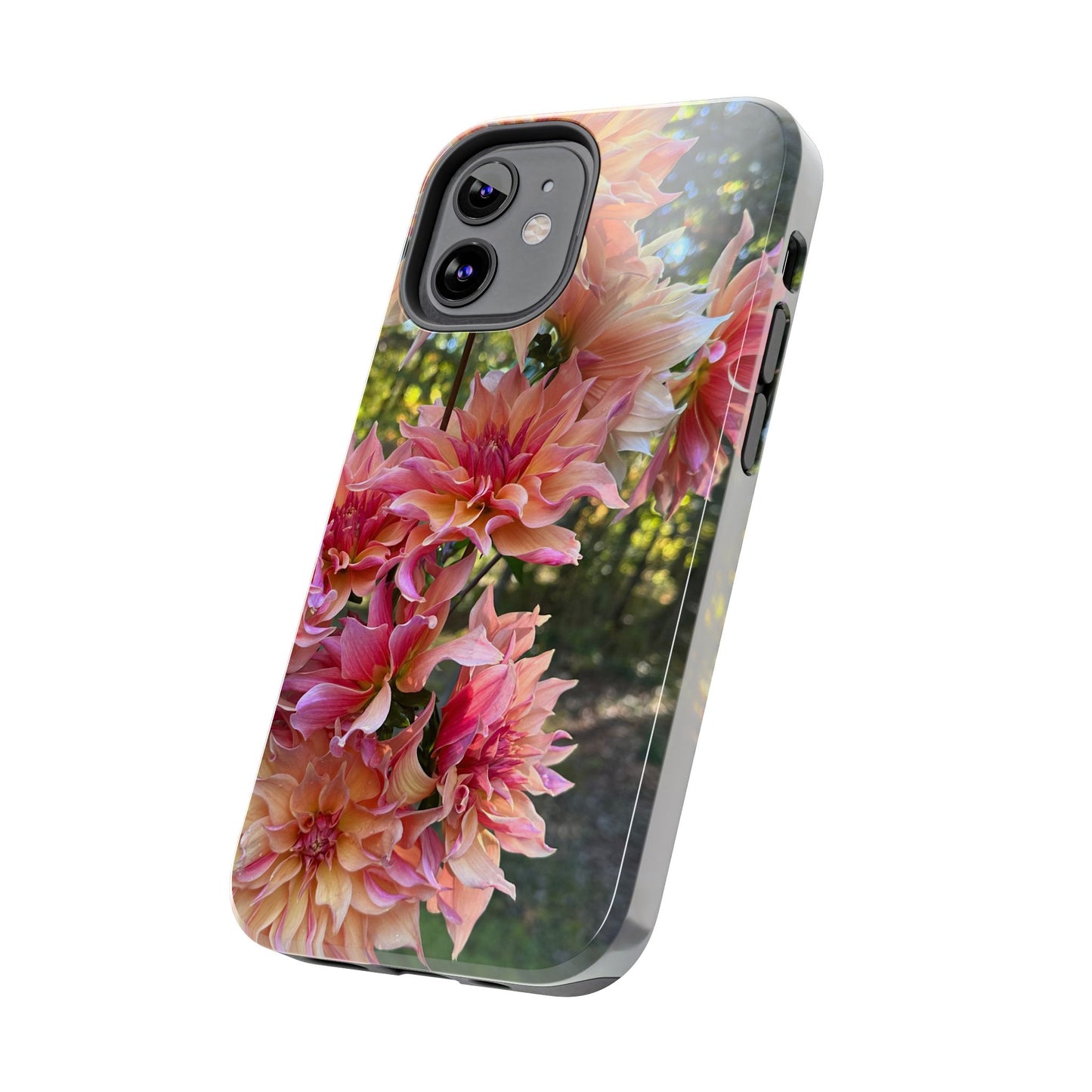 Floral Tough Phone Case - Durable Protection with Dahlia Design