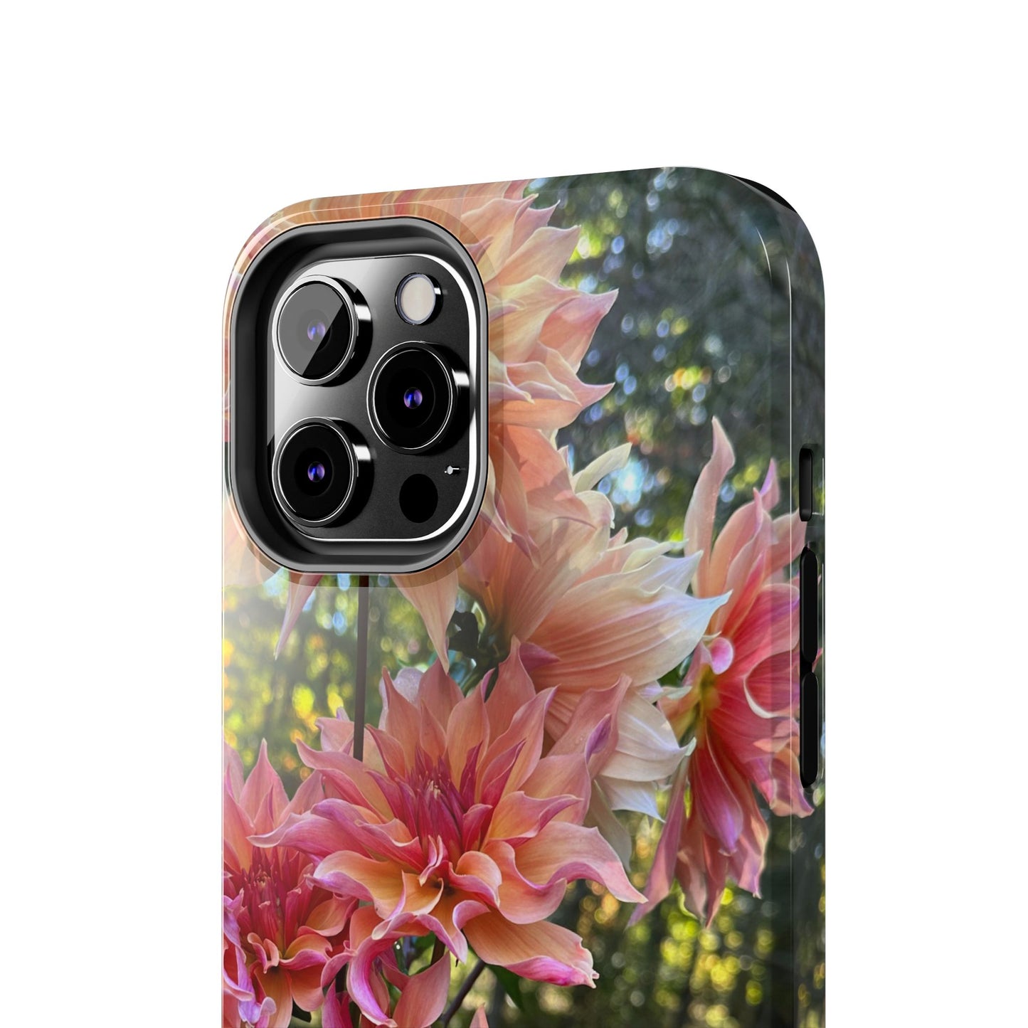 Floral Tough Phone Case - Durable Protection with Dahlia Design