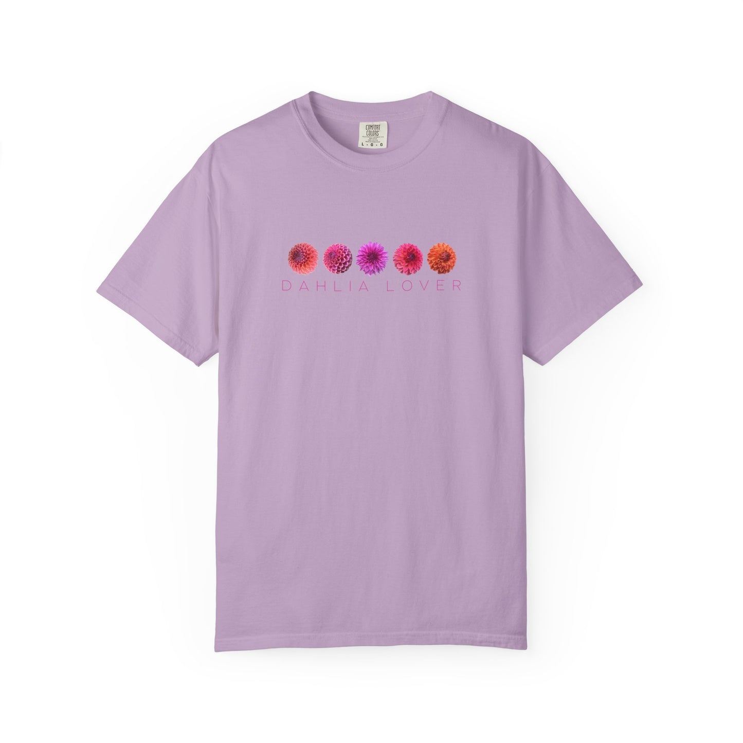 Dahlia Lover T-shirt, Floral Graphic Tee for Flower Lovers