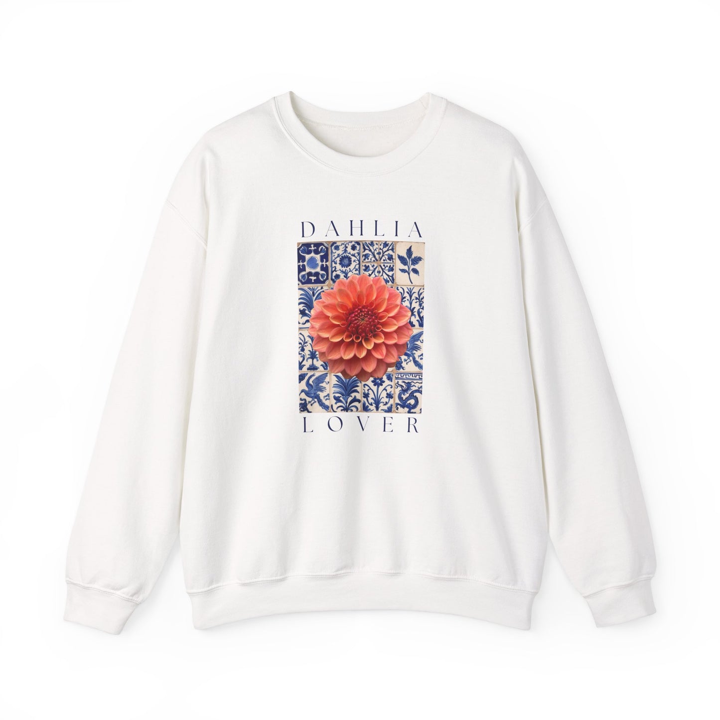 Dahlia Lover Sweatshirt, Floral Crewneck, Botanical Artwear