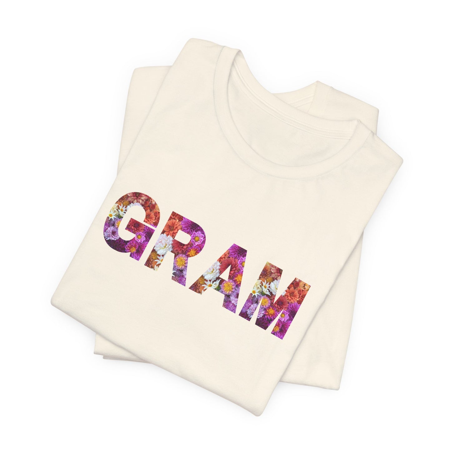Floral Gram Tee - Perfect for Mother's Day, Gifts for Moms and Grandmas