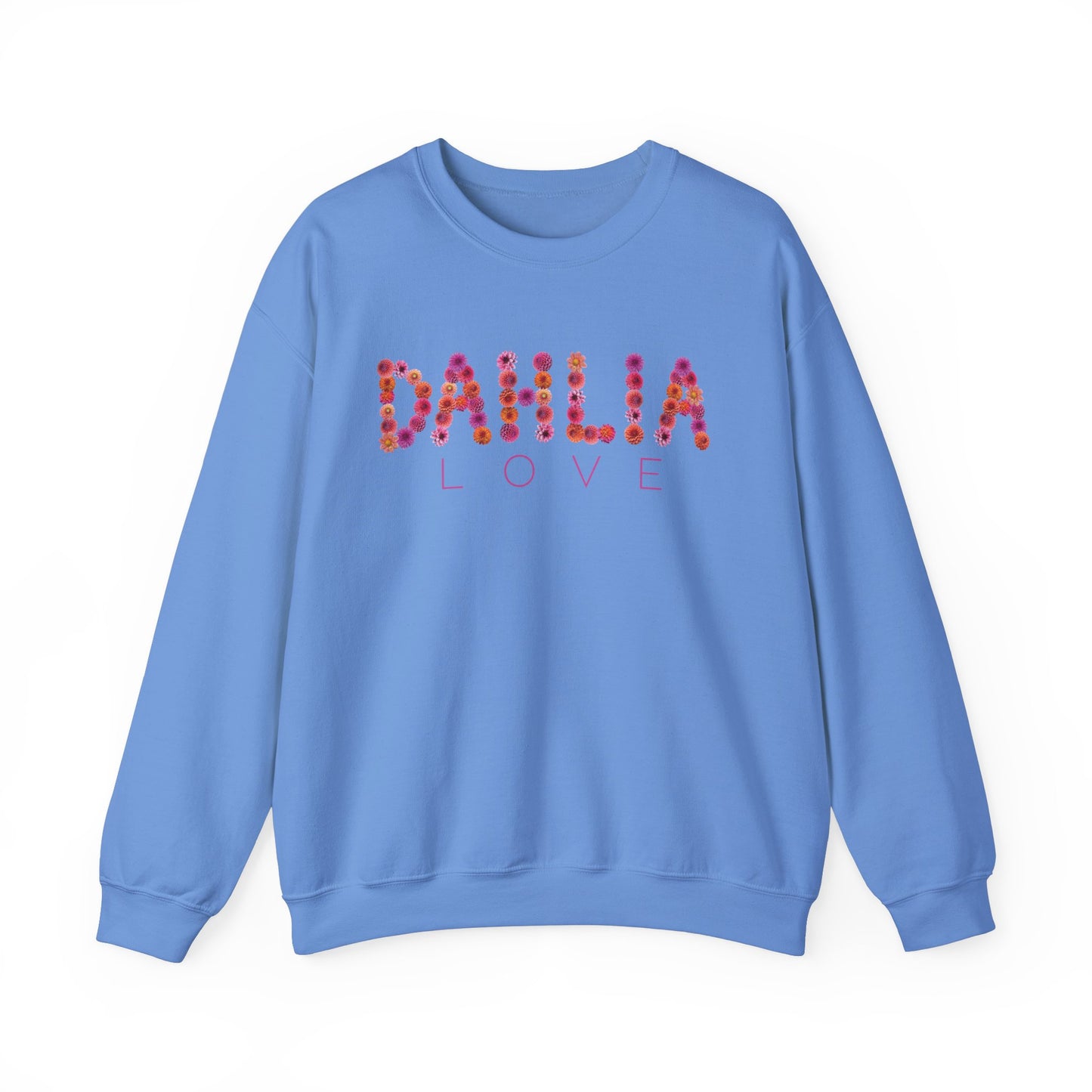 Dahlia Love Sweatshirt - Cozy Floral Crewneck for Spring, Perfect Gift for Flower Lovers, Everyday Casual Wear, Mother's Day, Birthday