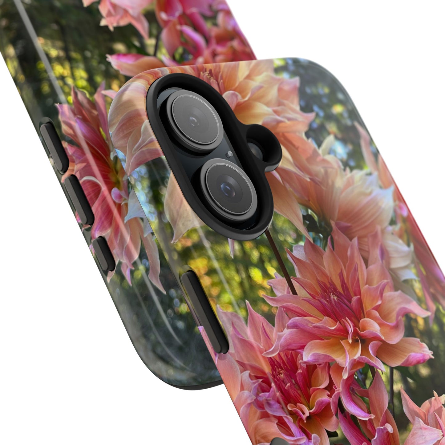 Floral Tough Phone Case - Durable Protection with Dahlia Design