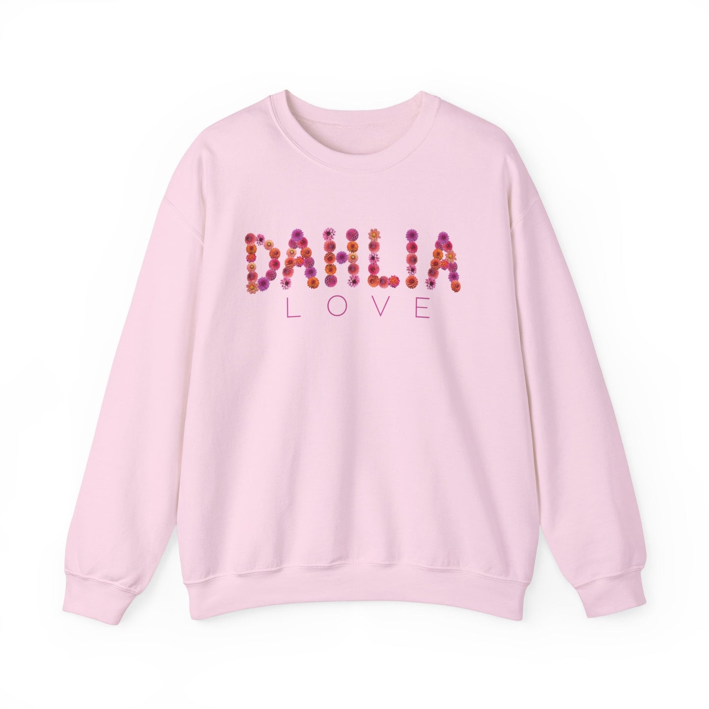 Dahlia Love Sweatshirt - Cozy Floral Crewneck for Spring, Perfect Gift for Flower Lovers, Everyday Casual Wear, Mother's Day, Birthday