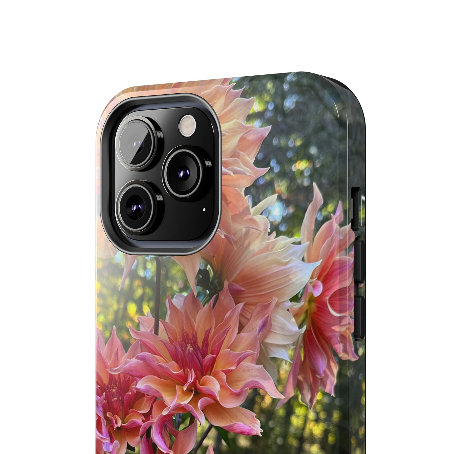 Floral Tough Phone Case - Durable Protection with Dahlia Design