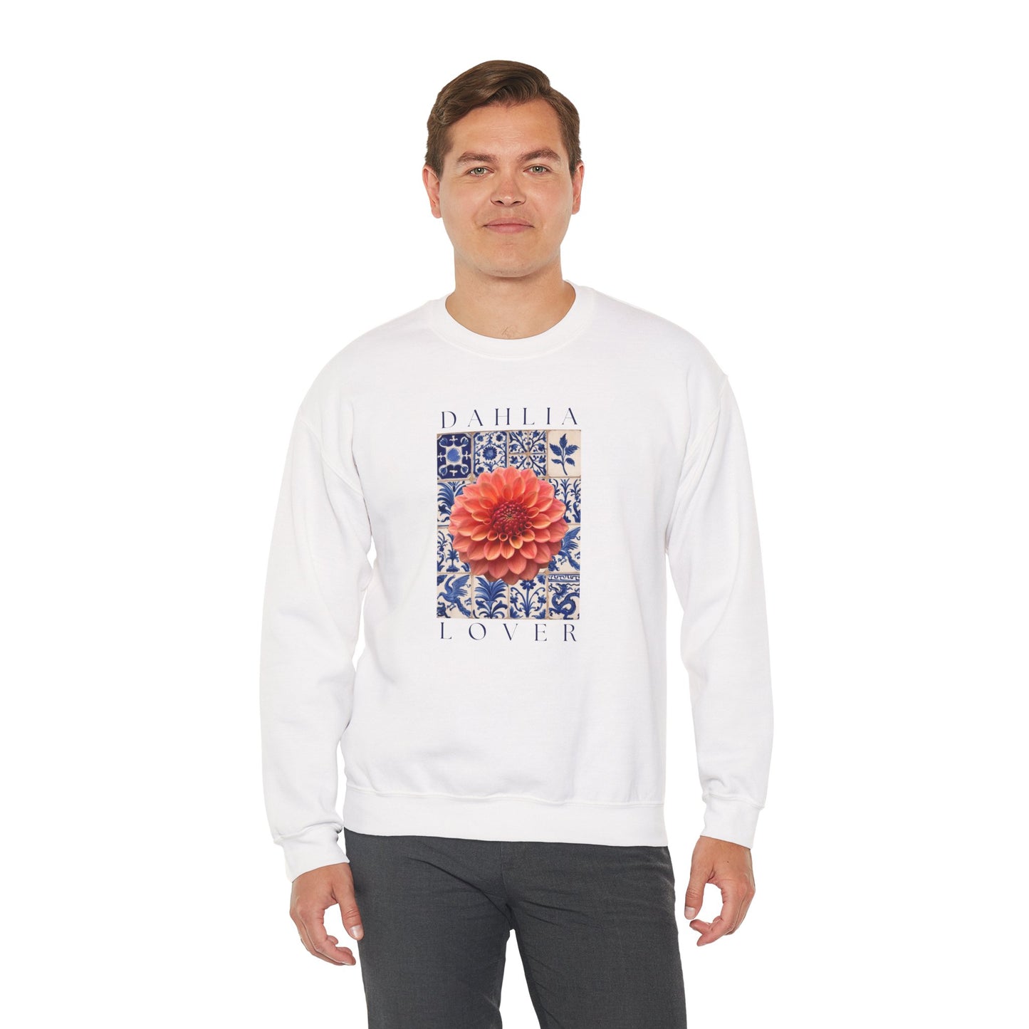 Dahlia Lover Sweatshirt, Floral Crewneck, Botanical Artwear