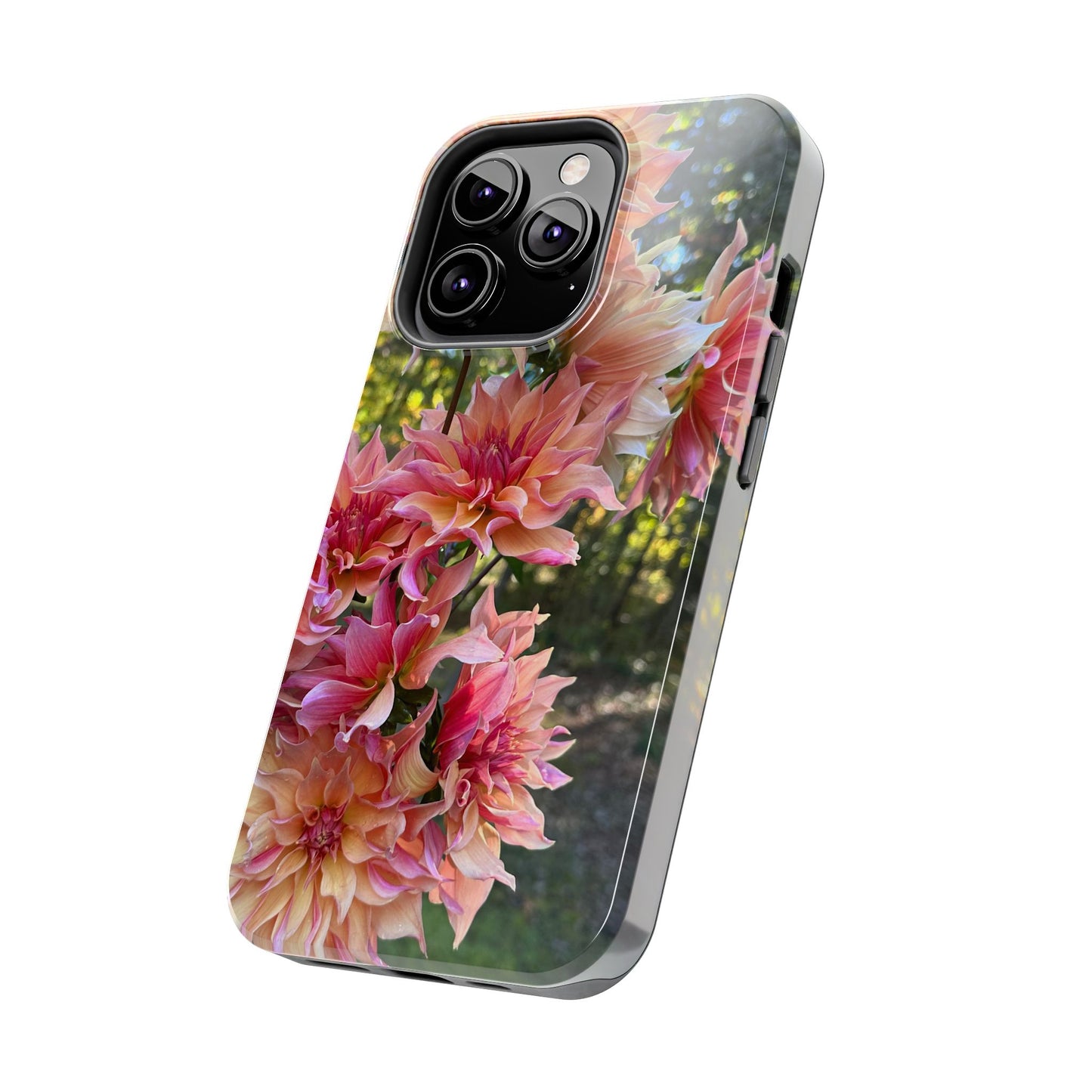 Floral Tough Phone Case - Durable Protection with Dahlia Design