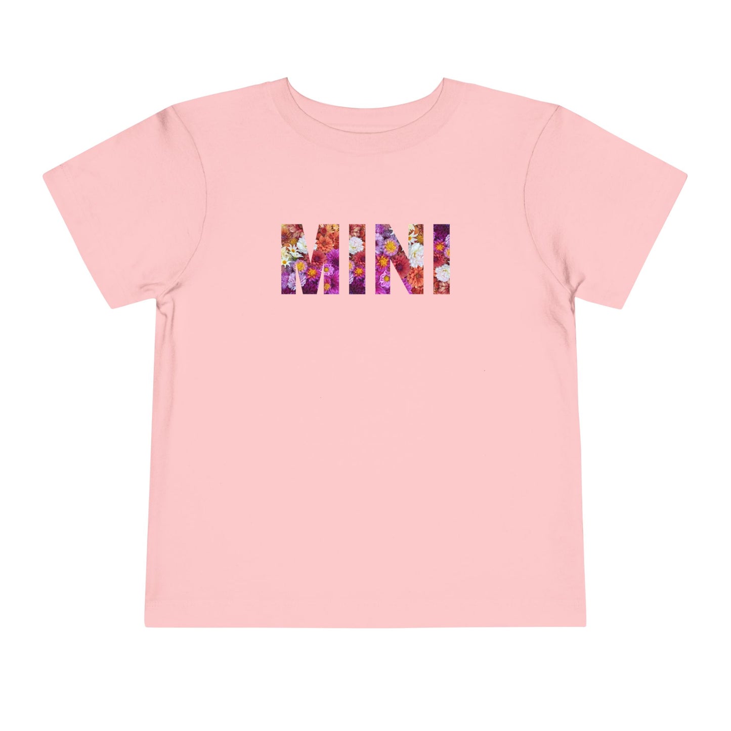 Floral Mini Toddler Tee, Cute Kids T-Shirt, Toddler Graphic Tee, Floral Short Sleeve Shirt, Spring Summer Kids Clothes