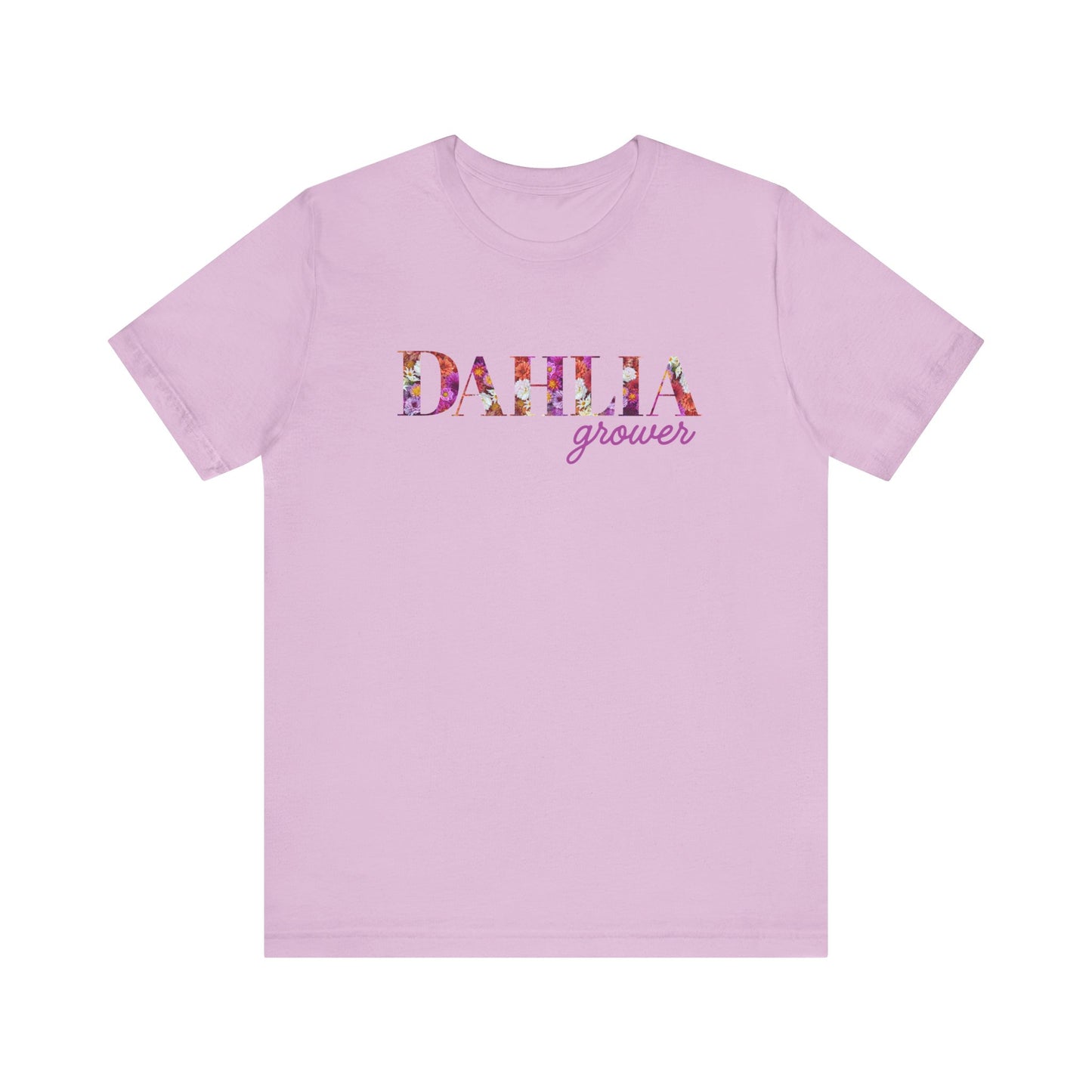 Dahlia Grower Unisex Tee, Floral Graphic Shirt, Gardening Gift, Spring Style T-Shirt, Nature Lover Apparel, Gifts for Gardeners