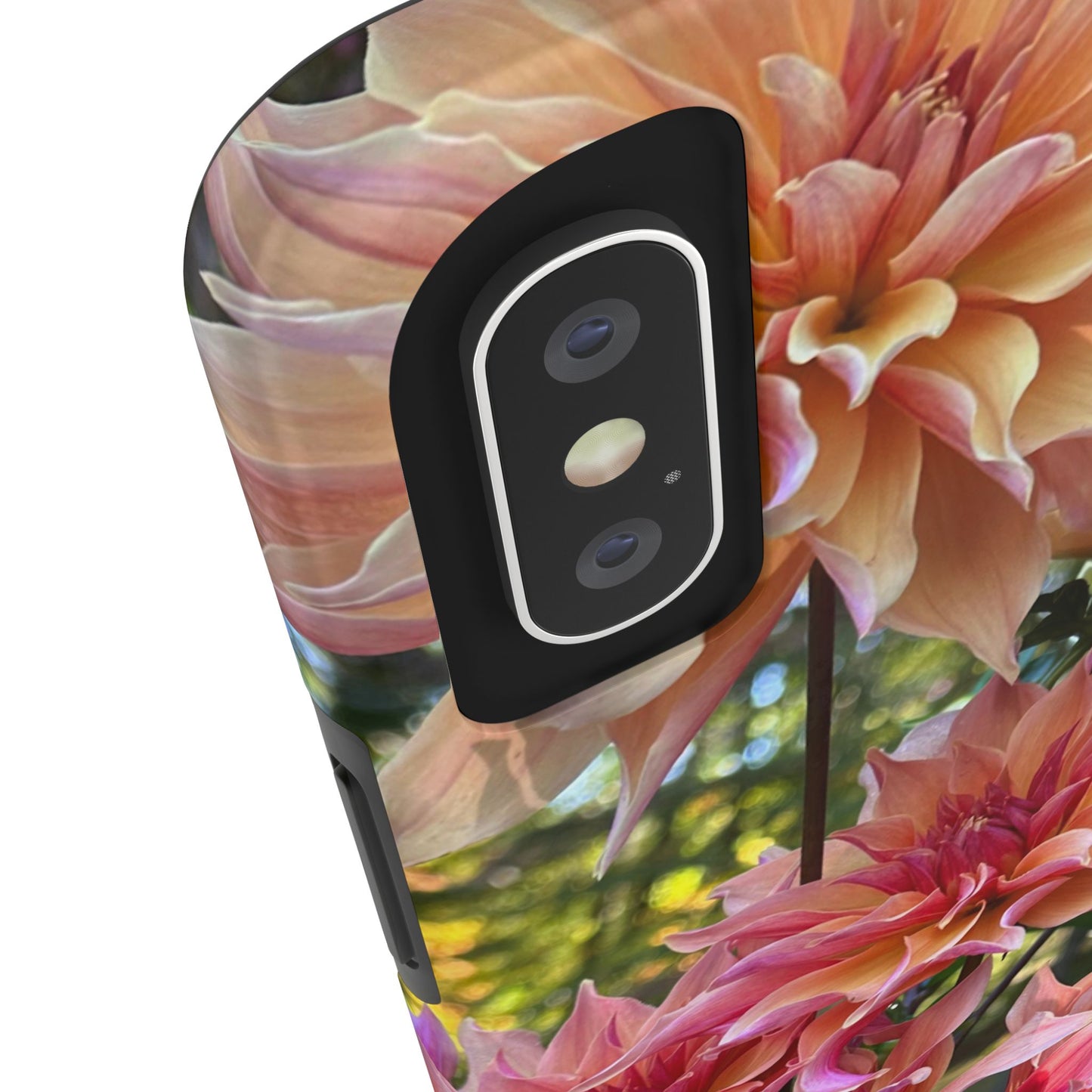 Floral Tough Phone Case - Durable Protection with Dahlia Design