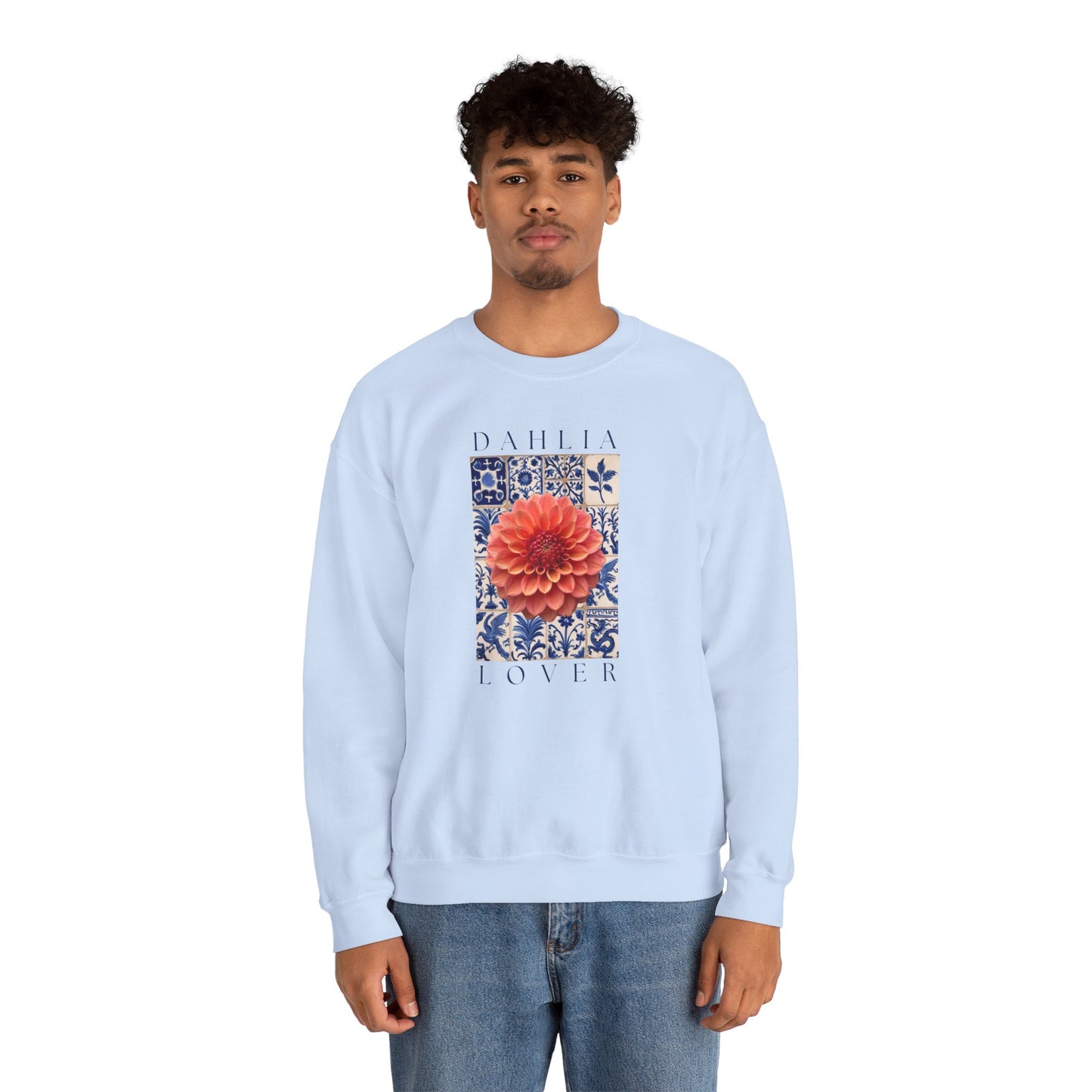Dahlia Lover Sweatshirt, Floral Crewneck, Botanical Artwear