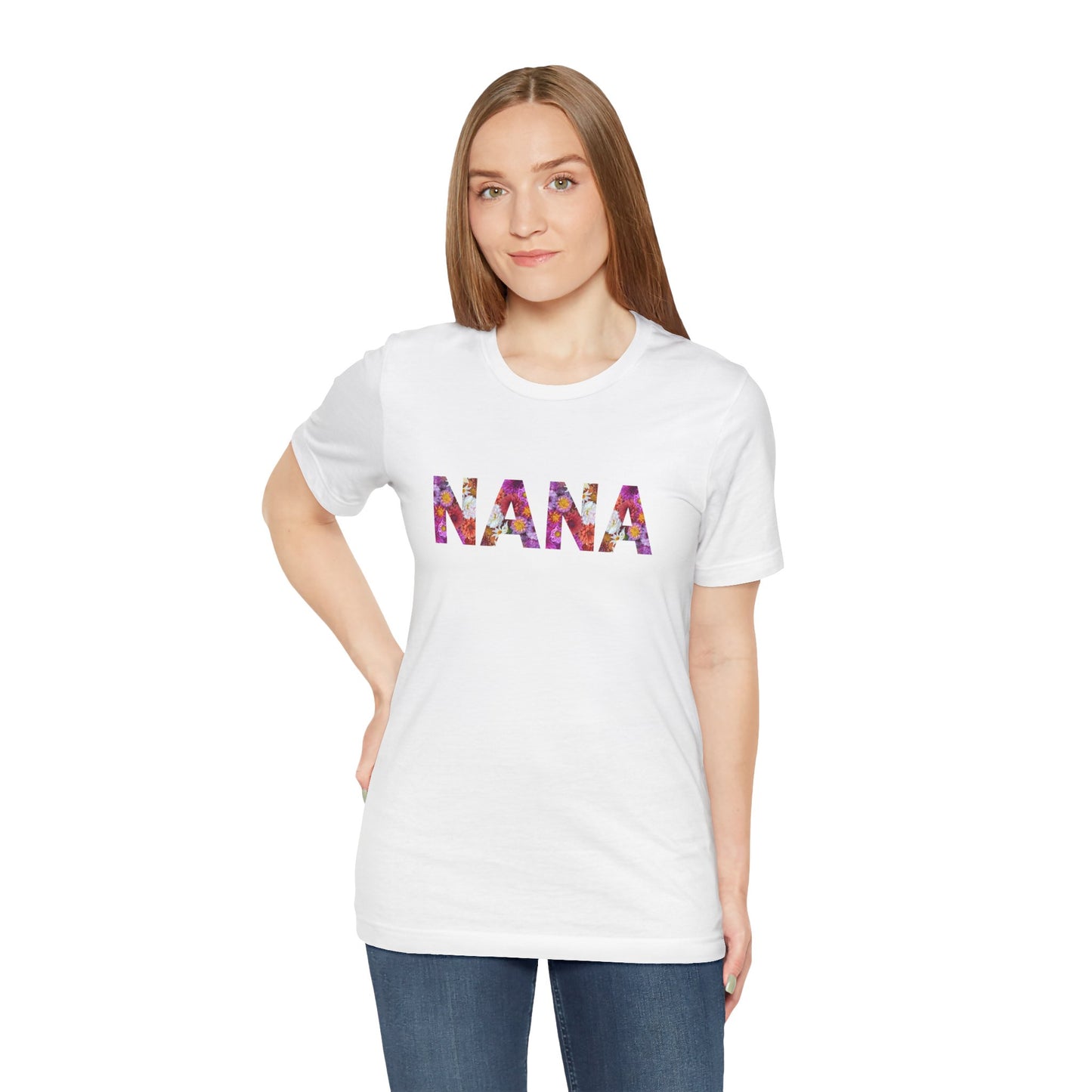 Floral Nana Tee - Perfect for Mother's Day, Gifts for Moms and Grandmas