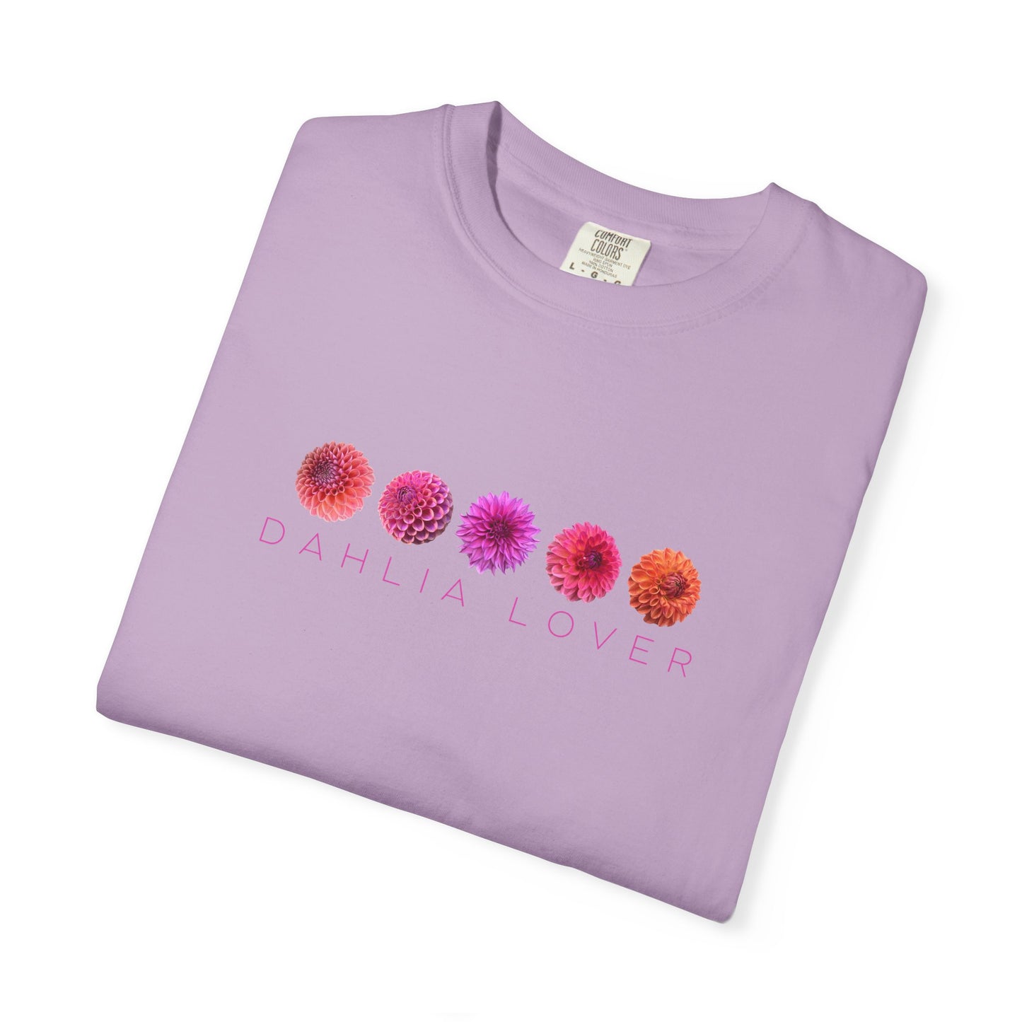Dahlia Lover T-shirt, Floral Graphic Tee for Flower Lovers