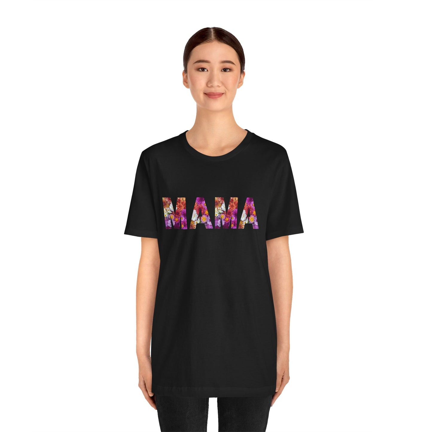 Floral Mama Tee - Perfect for Mother's Day, Gifts for Moms, Casual Wear, Baby Showers, Family Reunions