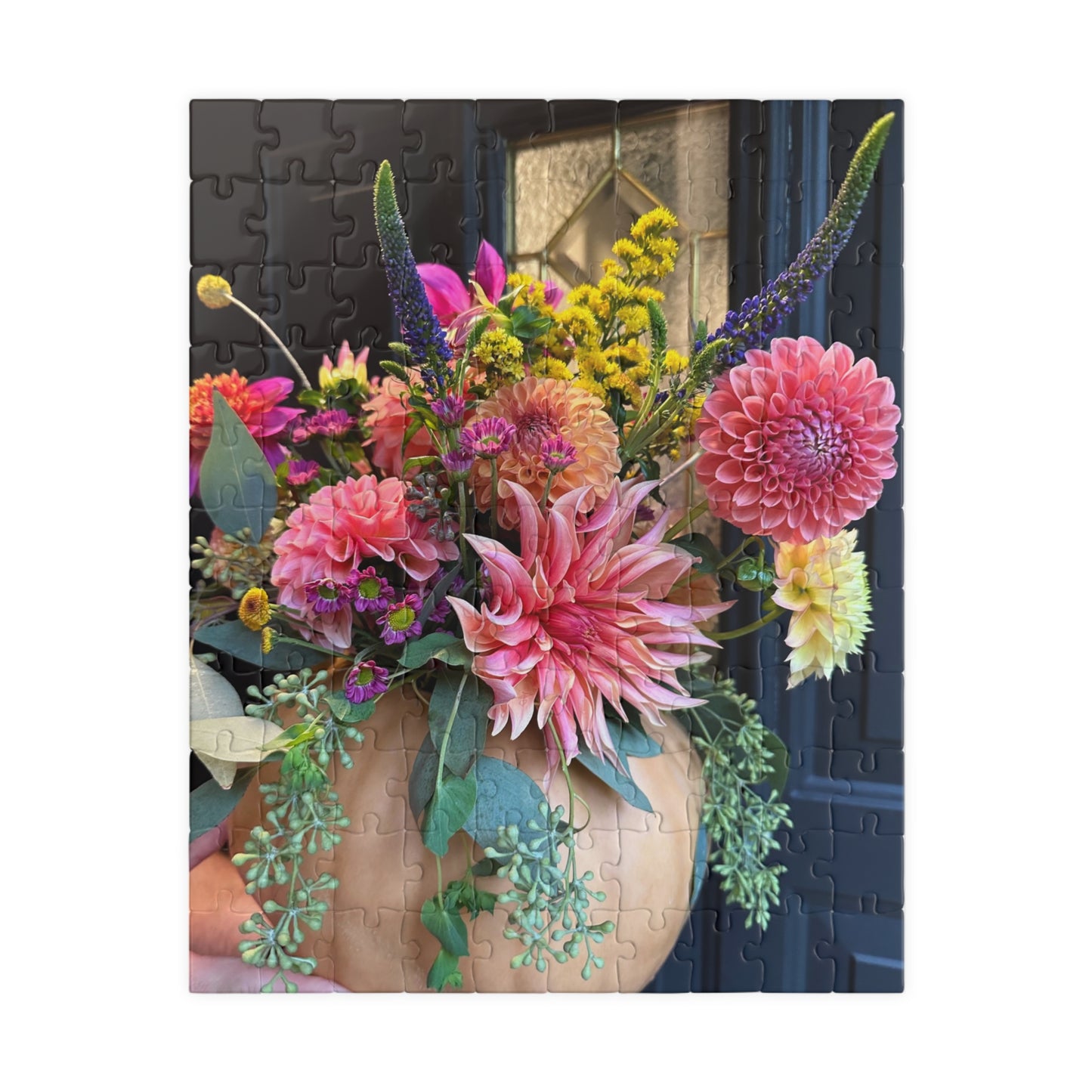 Dahlia Pumpkin Floral-themed Puzzle (110, 252, 520, 1014-piece) - Perfect for Relaxation and Family Bonding