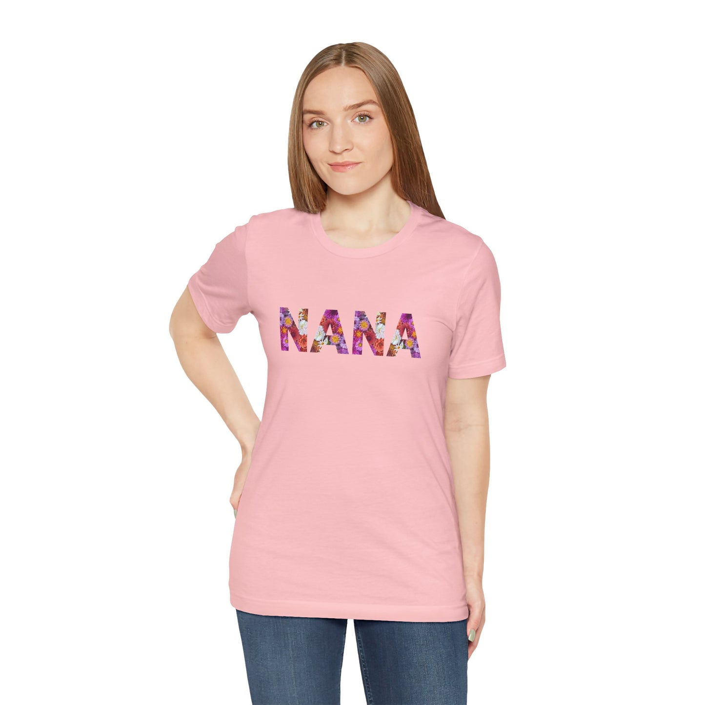Floral Nana Tee - Perfect for Mother's Day, Gifts for Moms and Grandmas