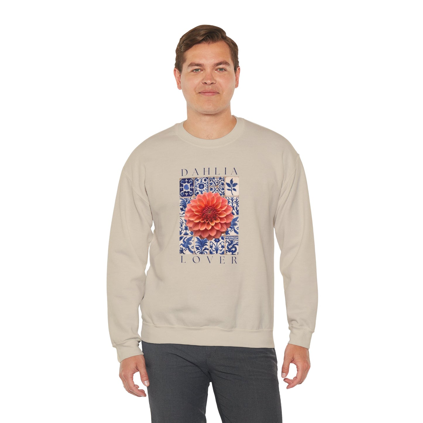Dahlia Lover Sweatshirt, Floral Crewneck, Botanical Artwear