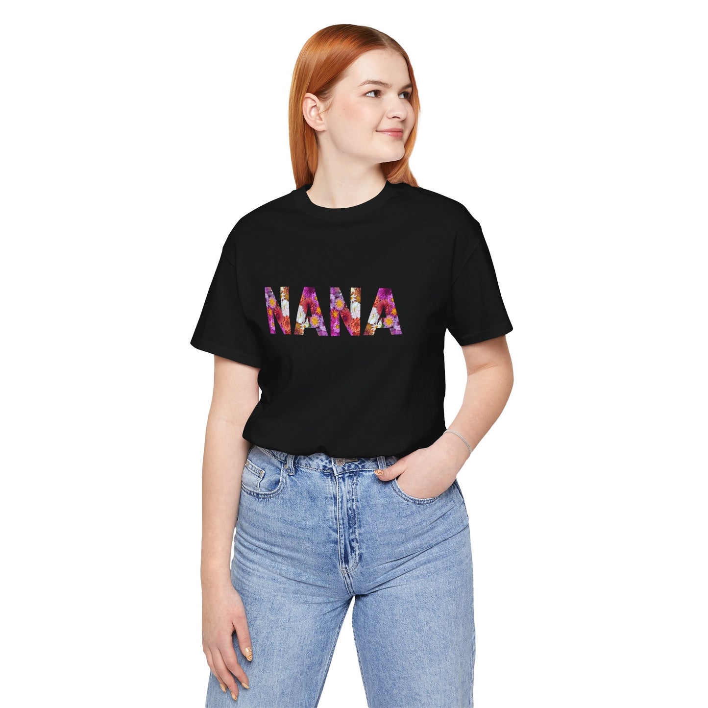 Floral Nana Tee - Perfect for Mother's Day, Gifts for Moms and Grandmas