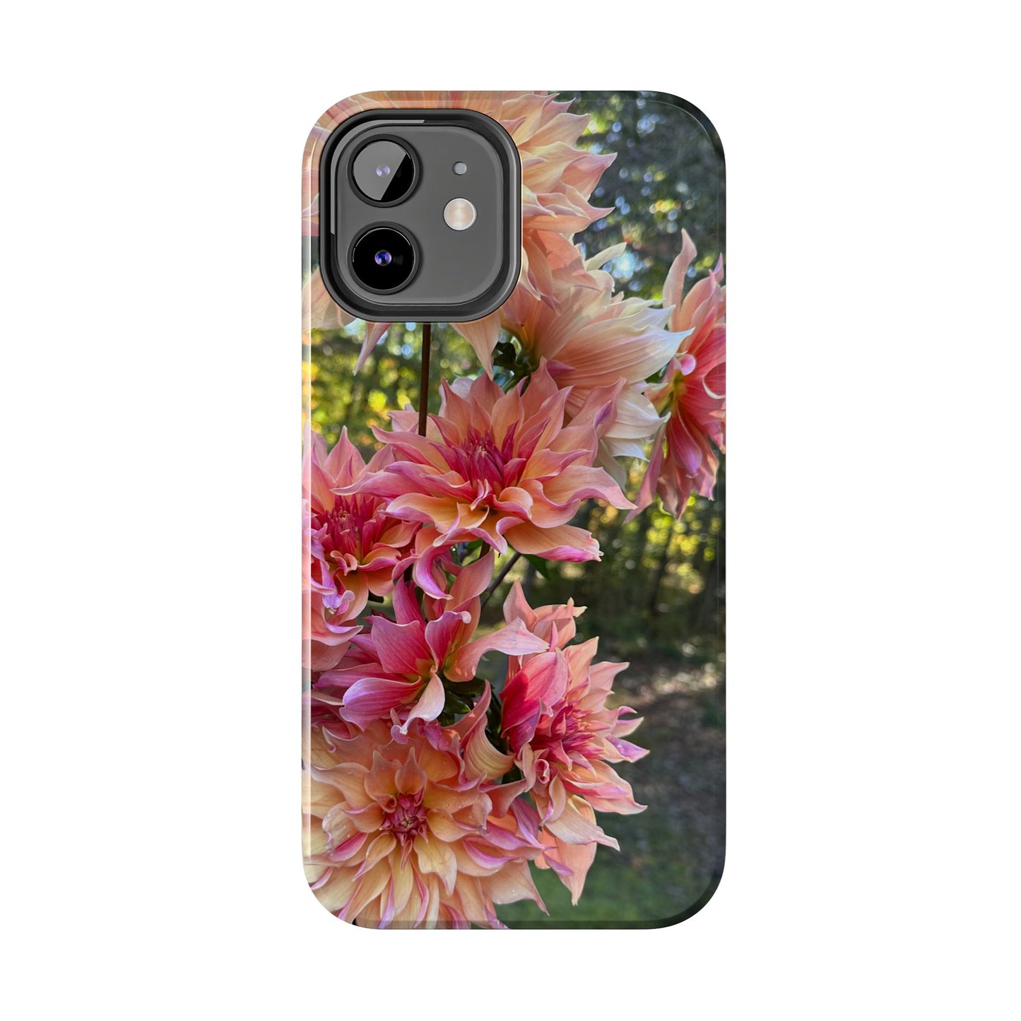 Floral Tough Phone Case - Durable Protection with Dahlia Design