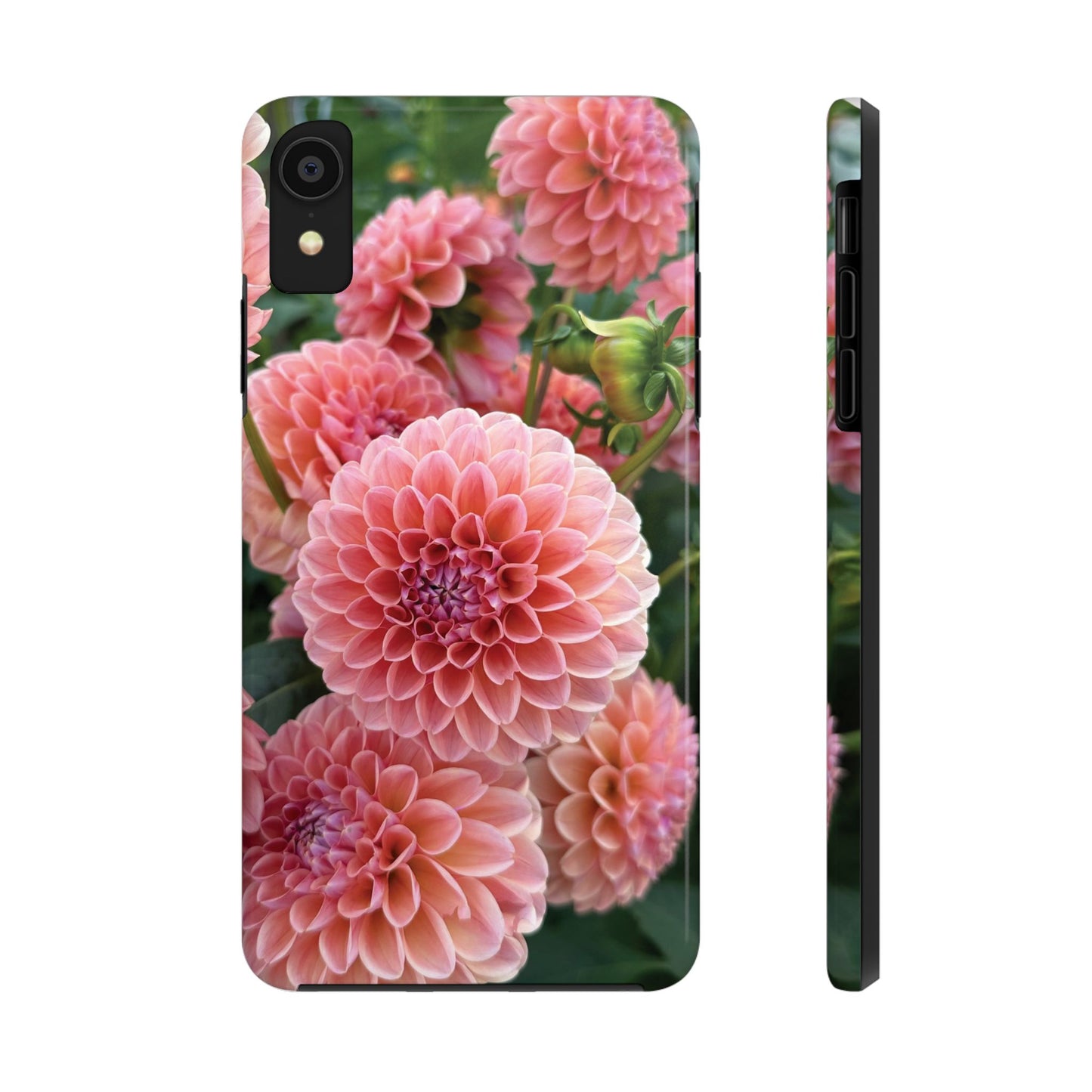 Floral Tough Phone Cases - Durable Protection with Pink Dahlia Design