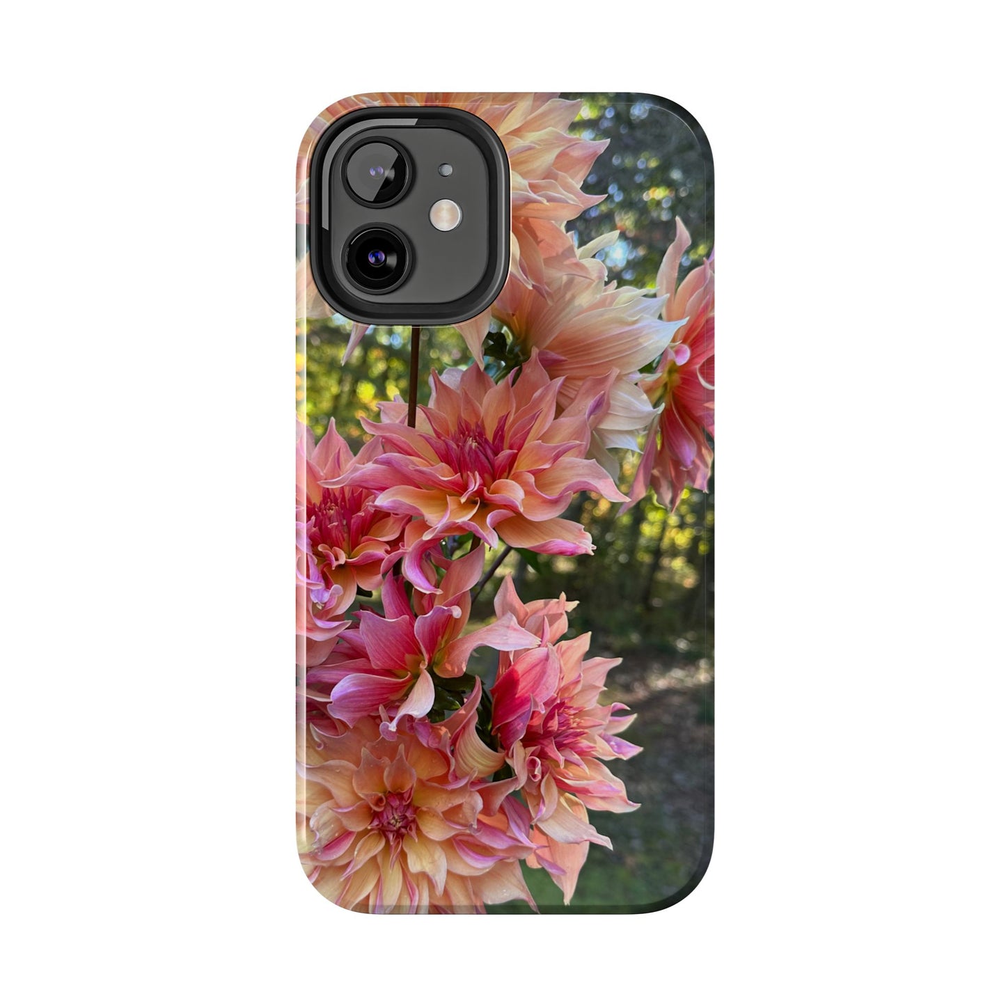 Floral Tough Phone Case - Durable Protection with Dahlia Design