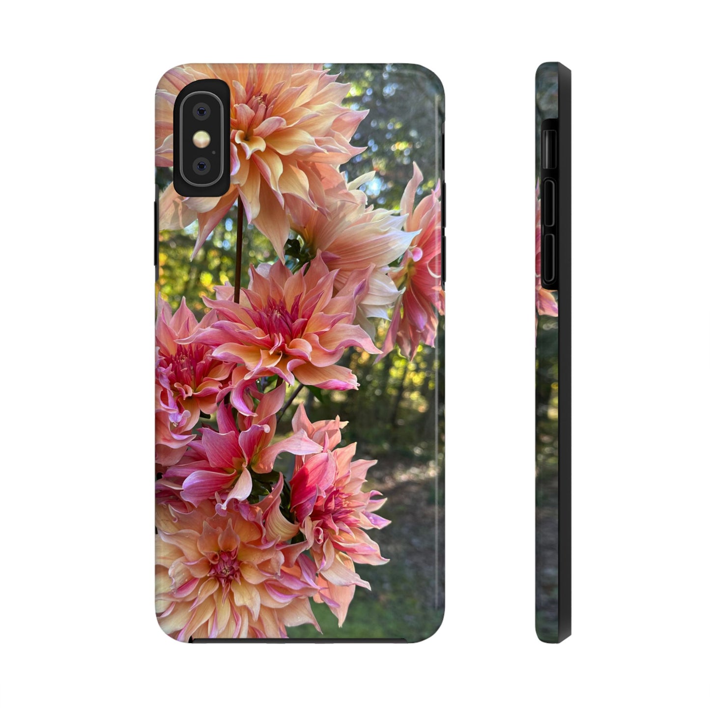 Floral Tough Phone Case - Durable Protection with Dahlia Design