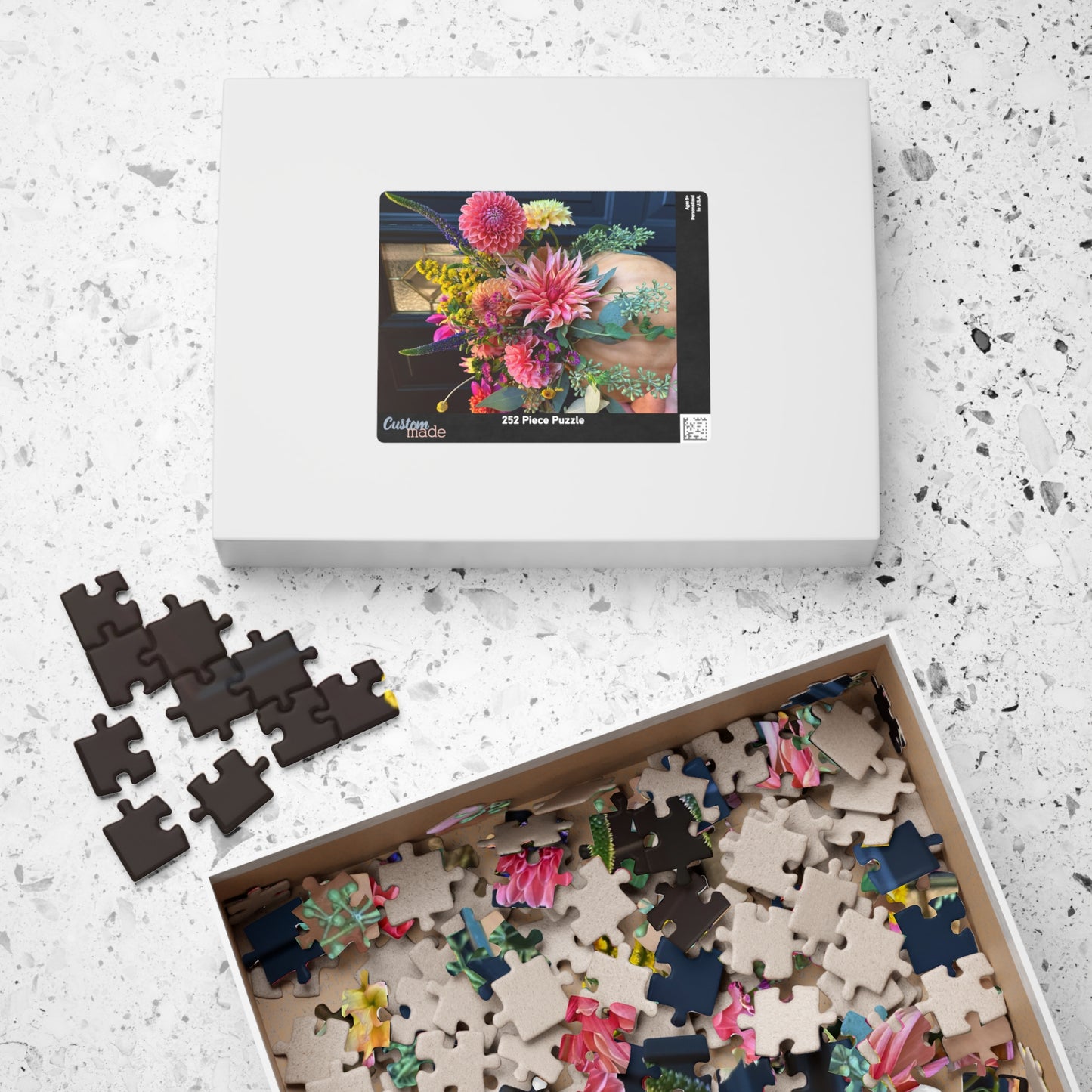 Dahlia Pumpkin Floral-themed Puzzle (110, 252, 520, 1014-piece) - Perfect for Relaxation and Family Bonding