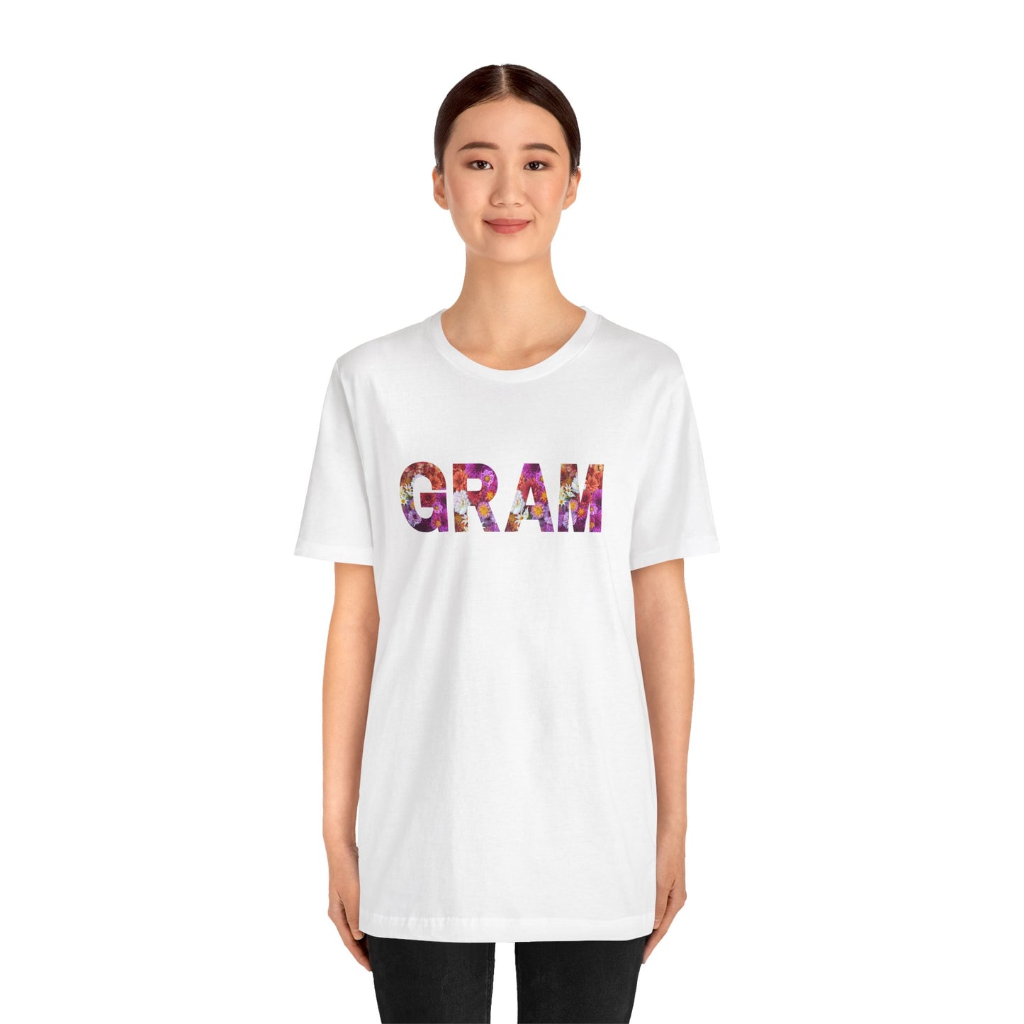 Floral Gram Tee - Perfect for Mother's Day, Gifts for Moms and Grandmas