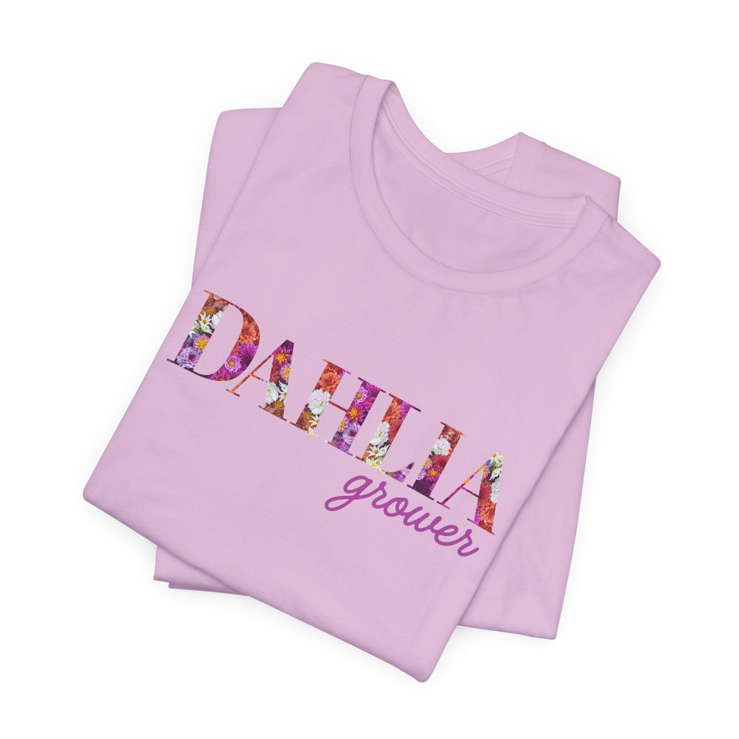 Dahlia Grower Unisex Tee, Floral Graphic Shirt, Gardening Gift, Spring Style T-Shirt, Nature Lover Apparel, Gifts for Gardeners